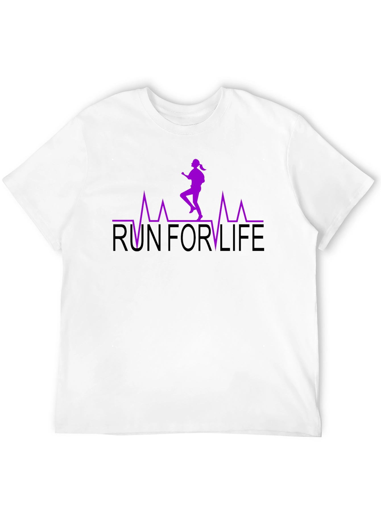 Run For Life Graphic Tee - Black