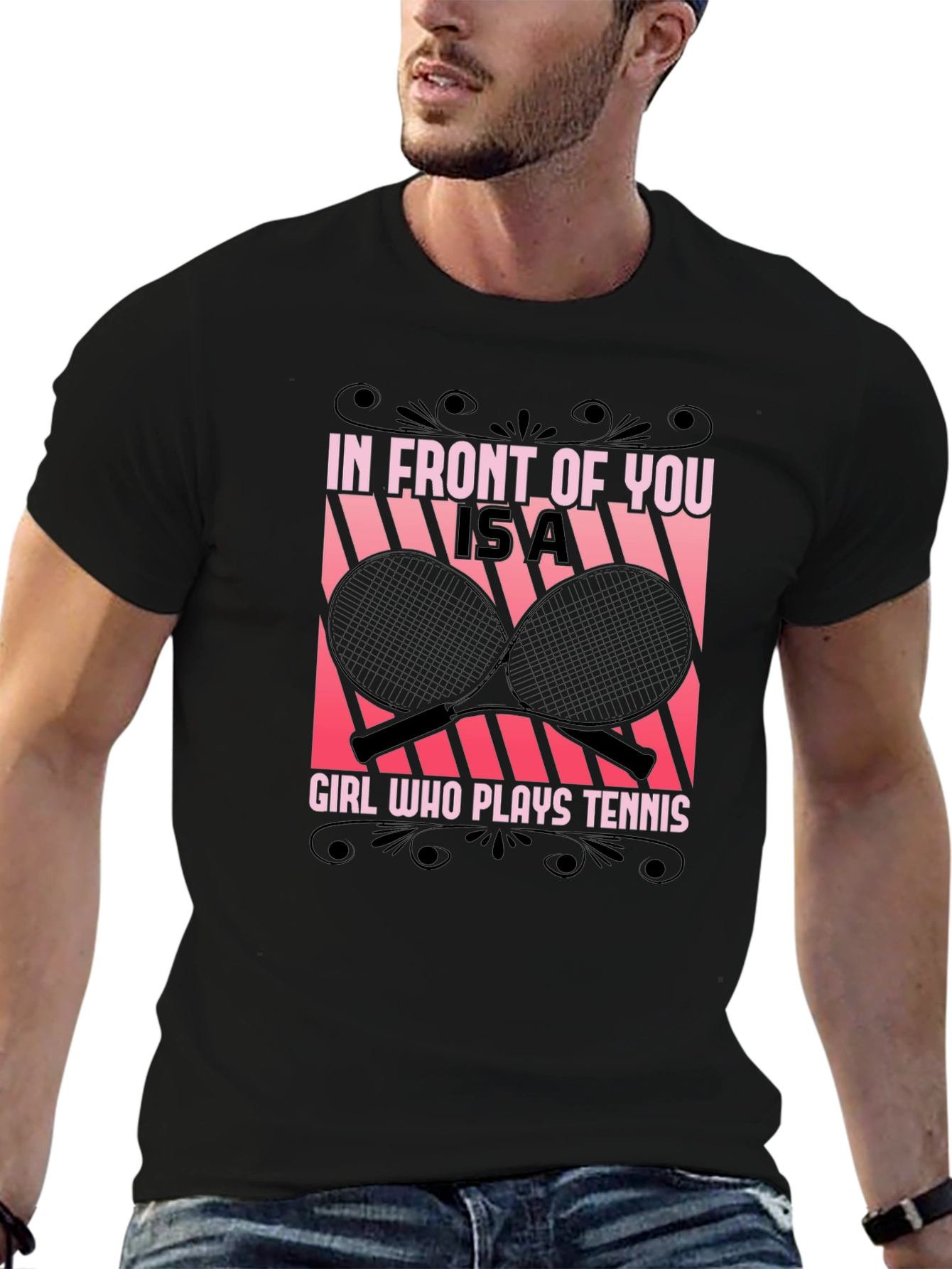Tennis Girl Graphic Tee - Unique Design