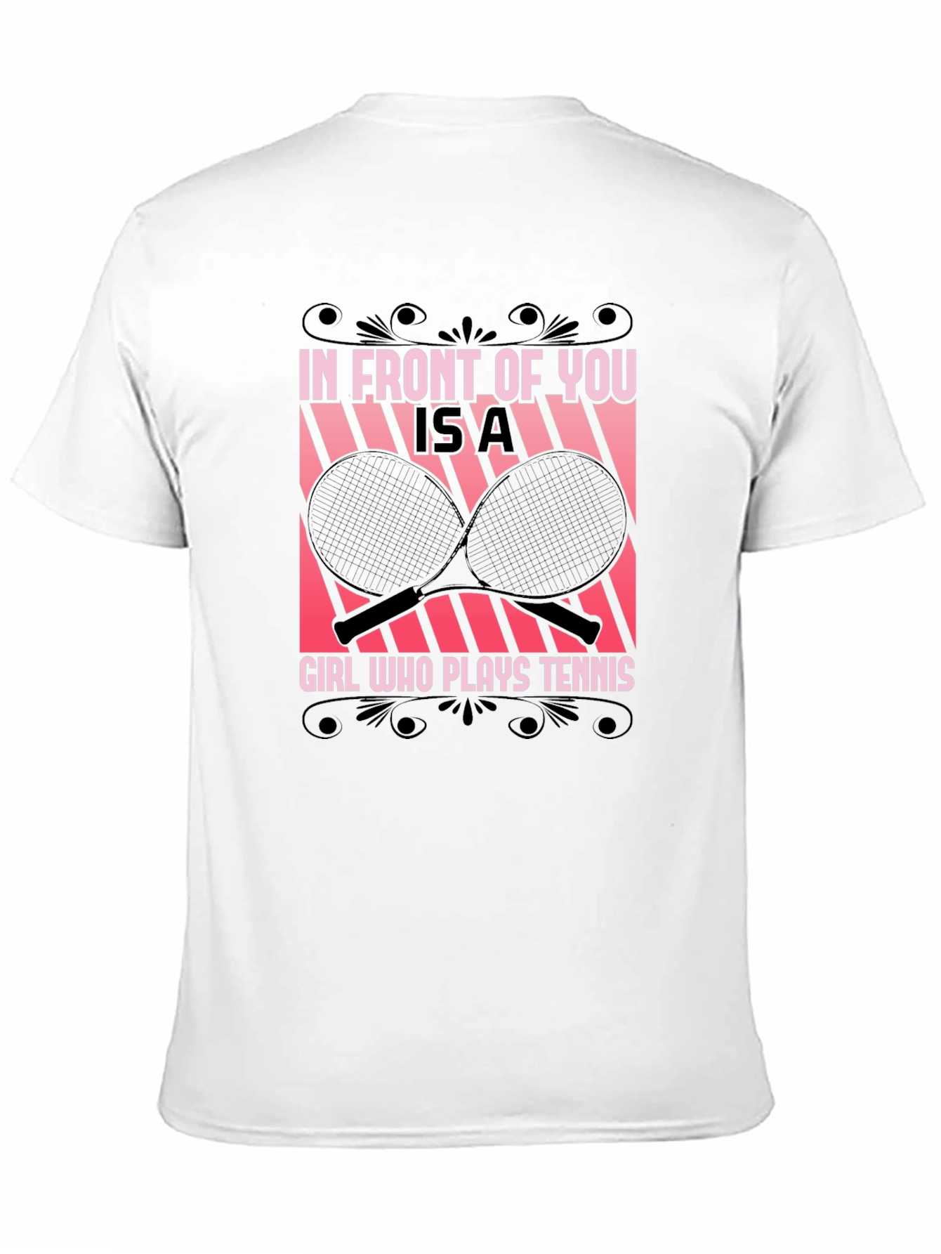 Tennis Girl Graphic Tee - Unique Design