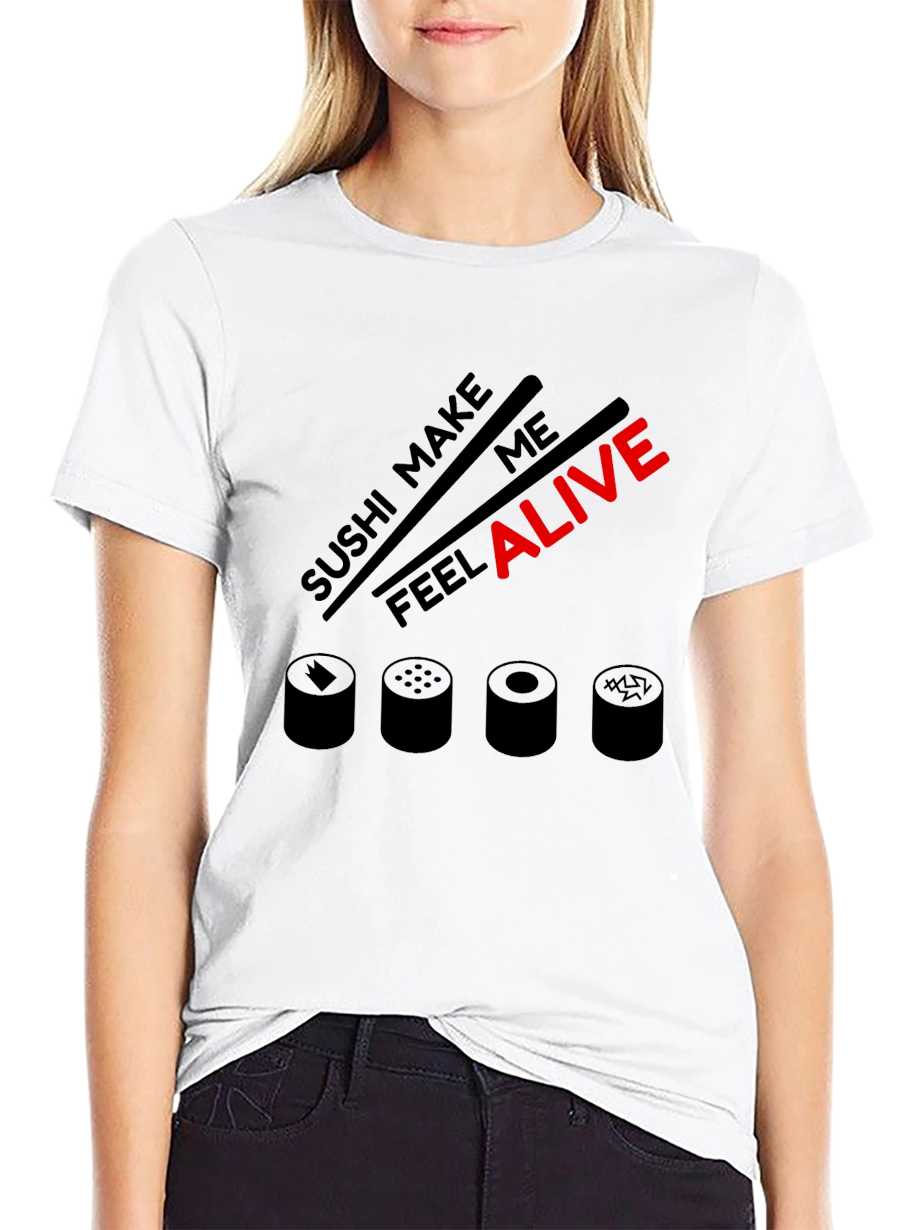 Sushi Lover Graphic Tee - Make Me Feel Alive