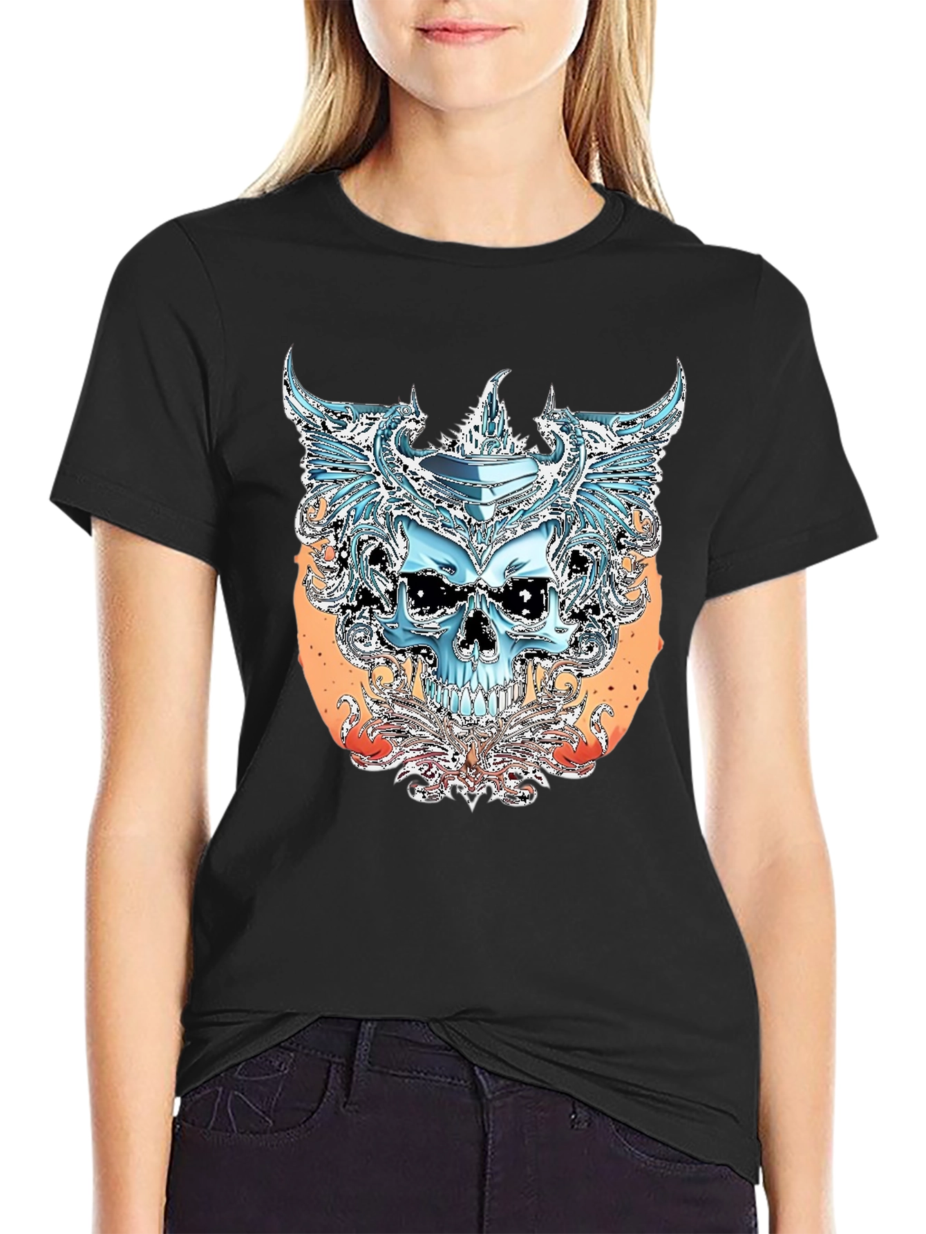 Skull Graphic Tee - Edgy Streetwear