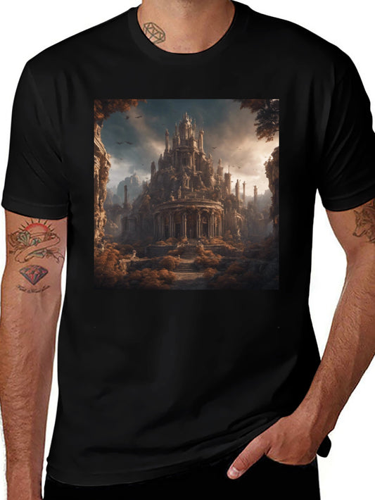 Architectural Castle Art T-Shirt