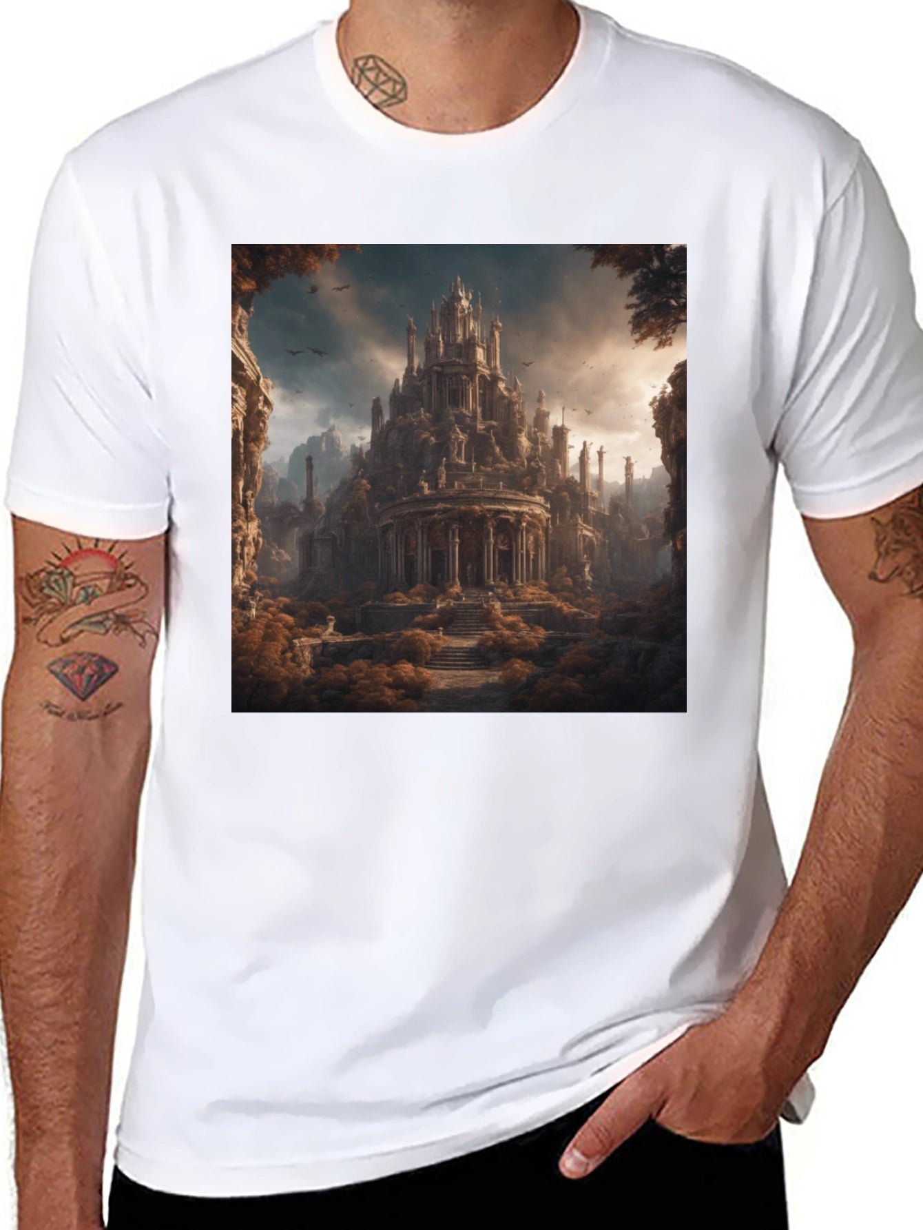 Architectural Castle Art T-Shirt