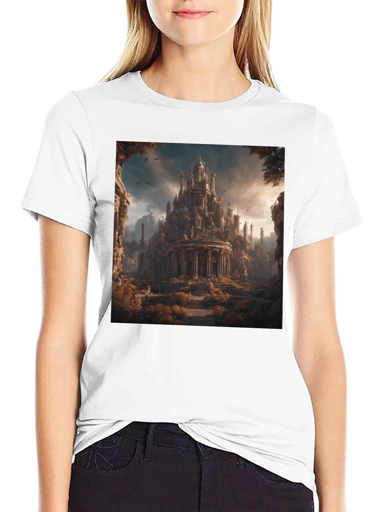 Architectural Castle Art T-Shirt