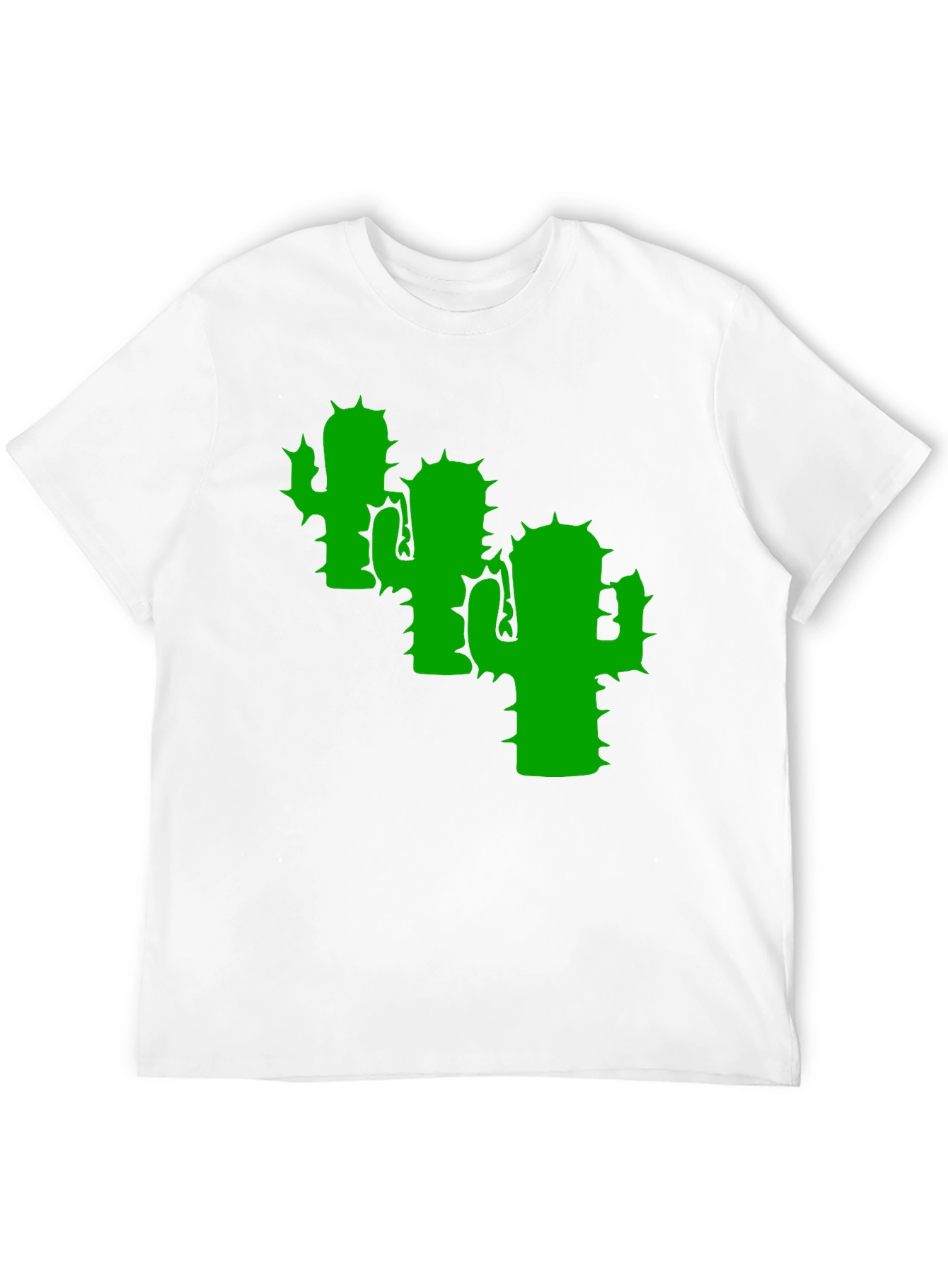 Cactus Graphic Tee - Modern Black T-Shirt