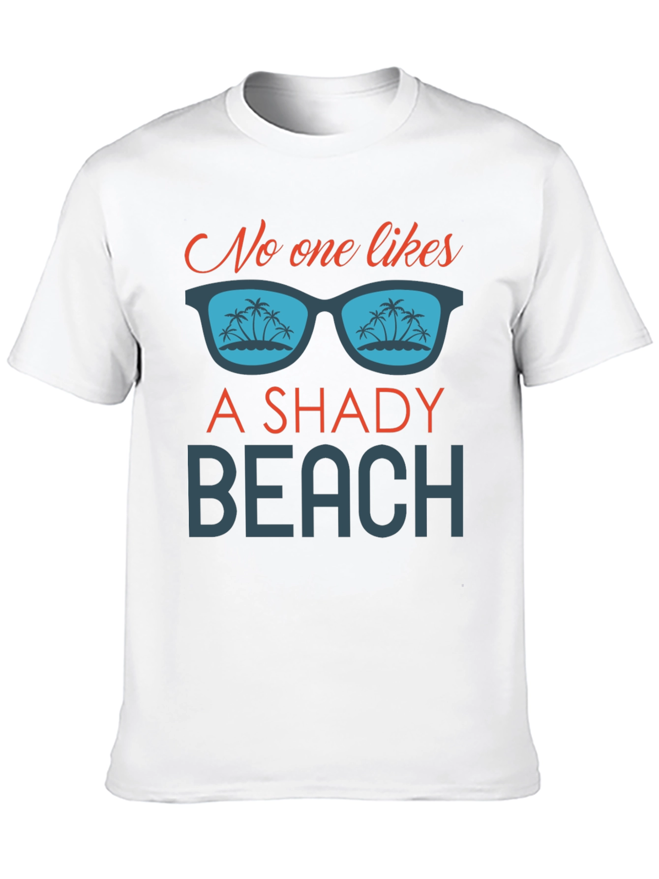 Shady Beach Graphic Tee - Mens Black T-Shirt