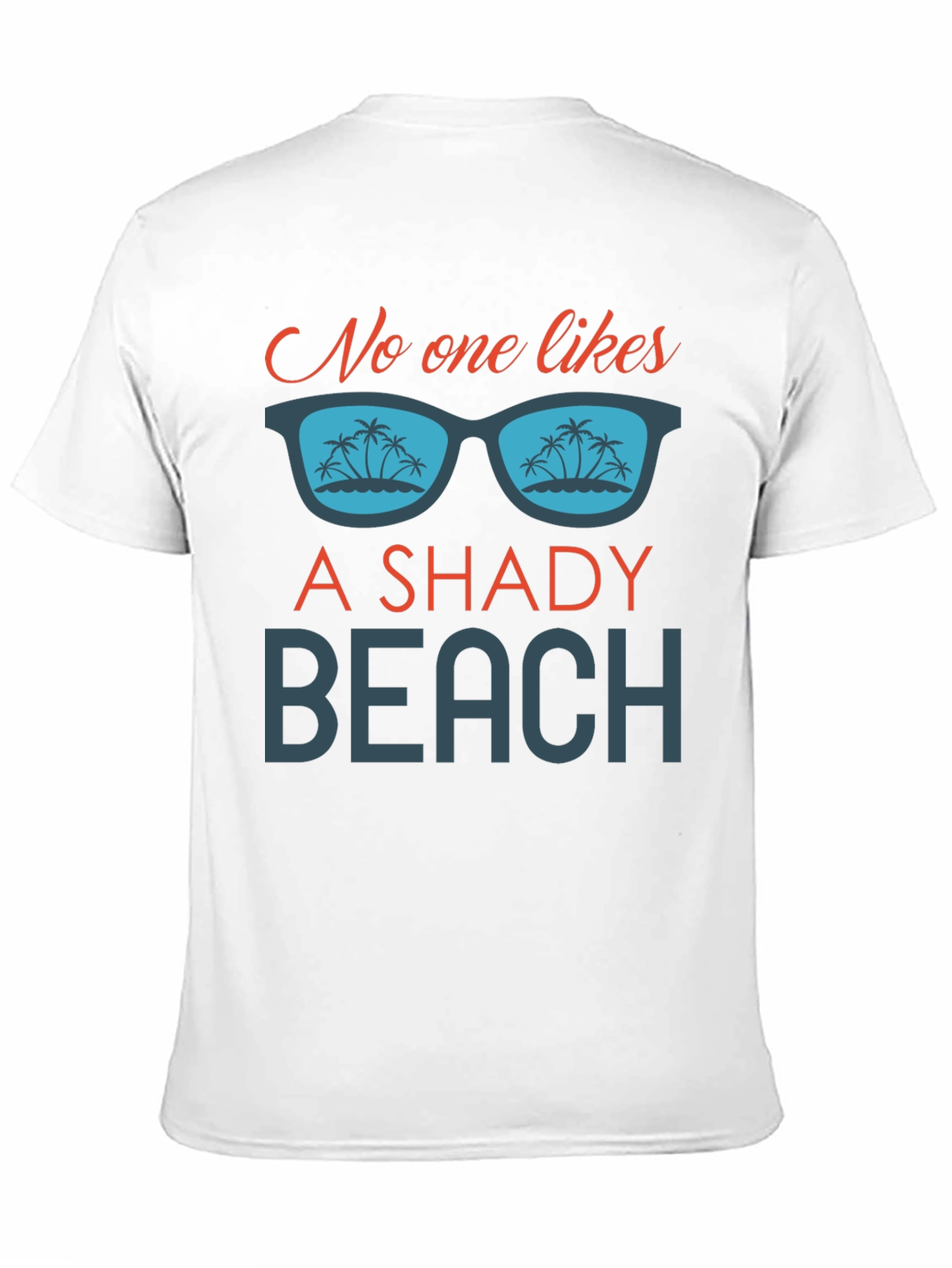 Shady Beach Graphic Tee - Mens Black T-Shirt