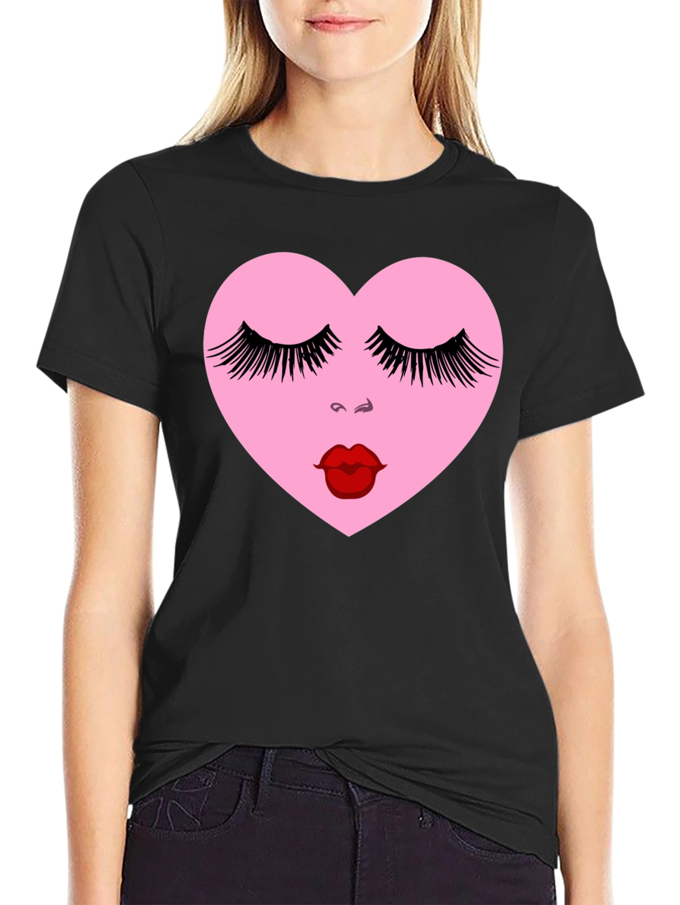 Heart Face Graphic Tee