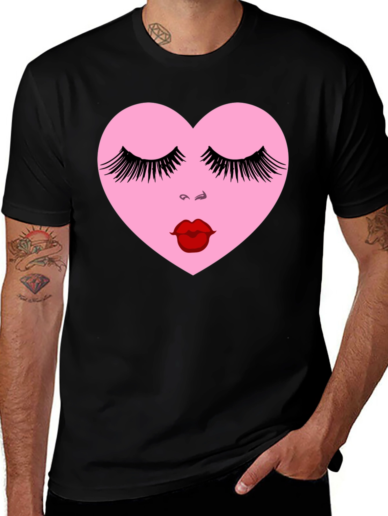 Heart Face Graphic Tee