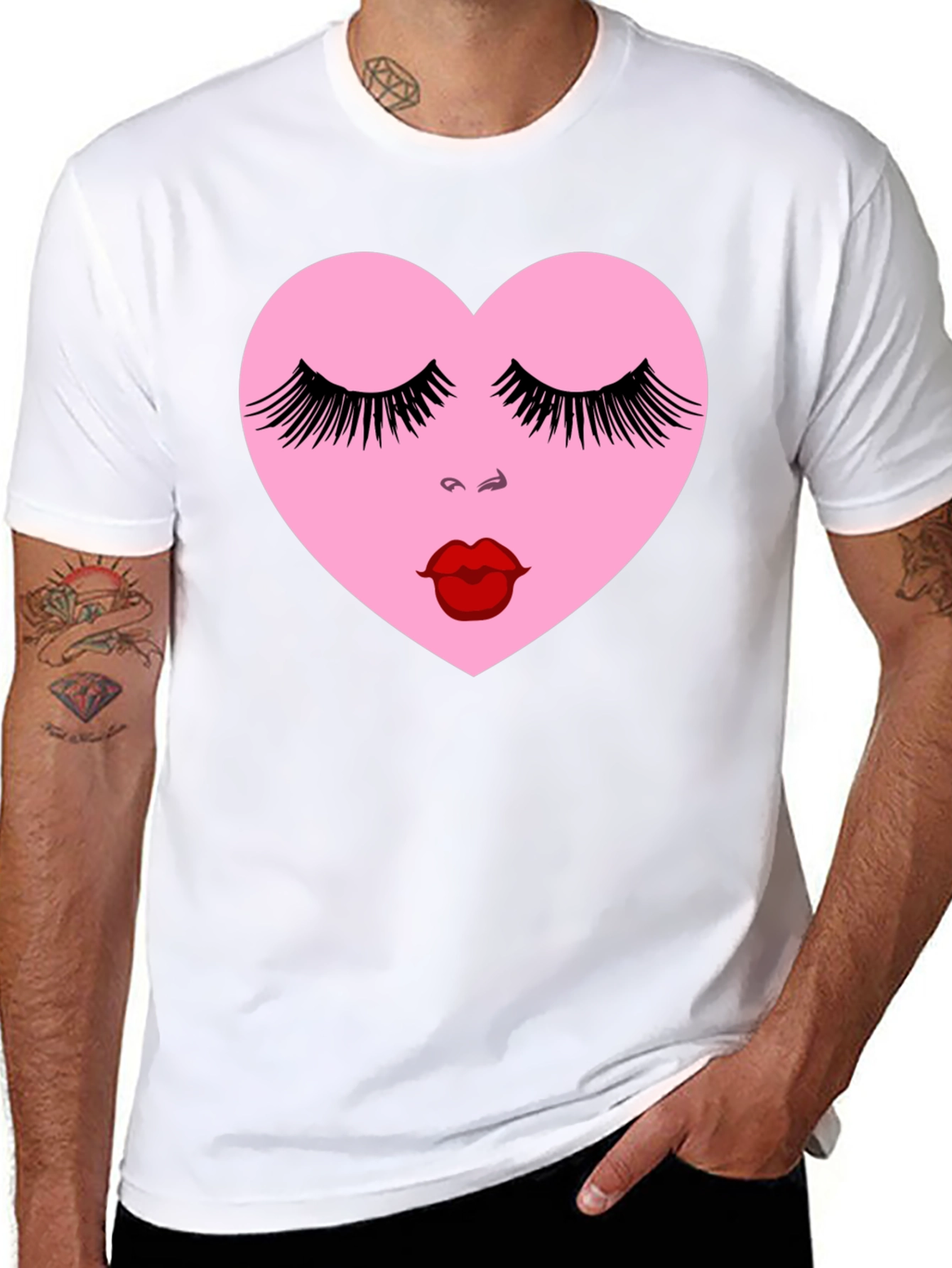 Heart Face Graphic Tee