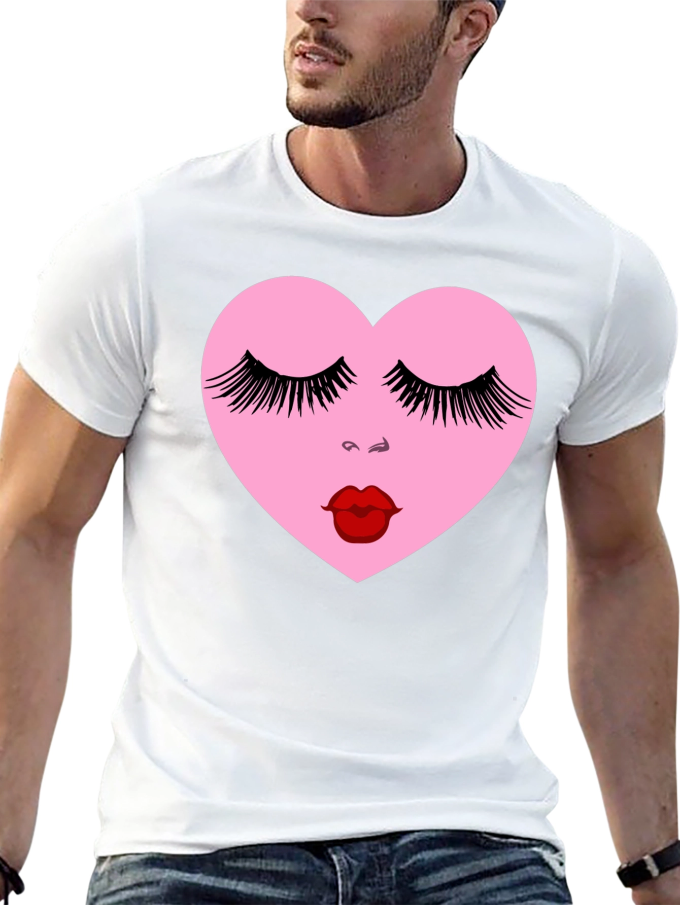 Heart Face Graphic Tee