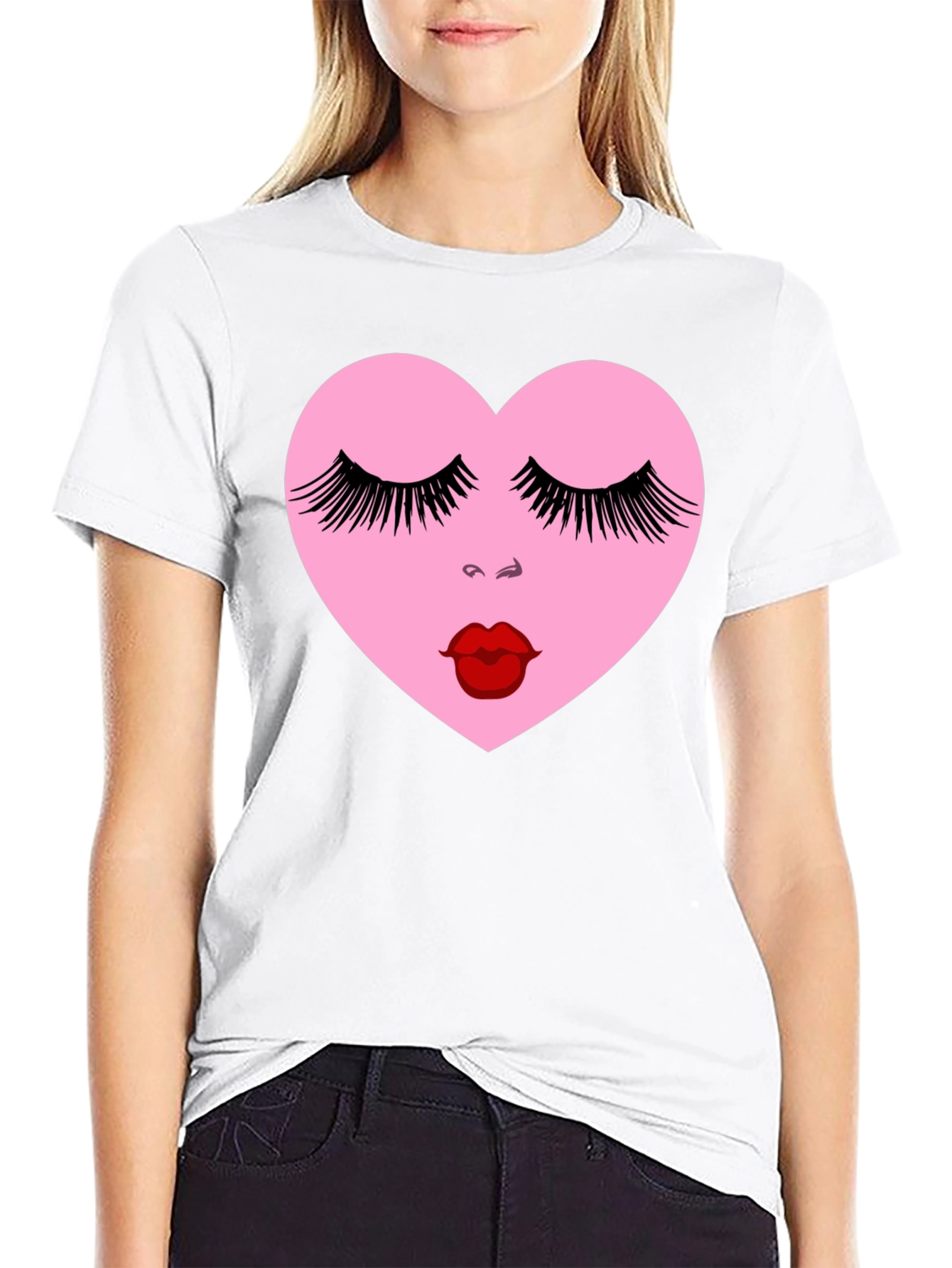 Heart Face Graphic Tee