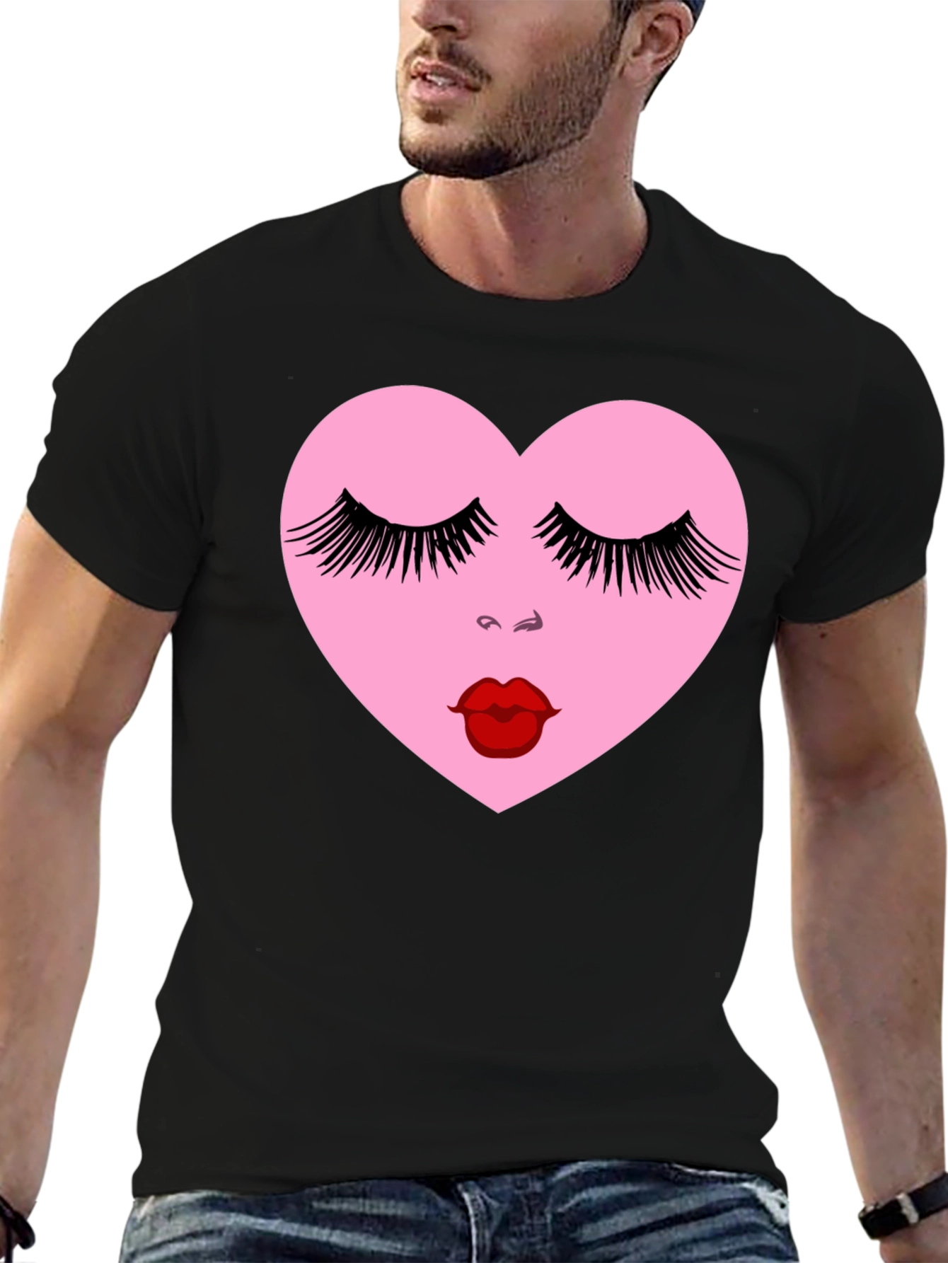 Heart Face Graphic Tee