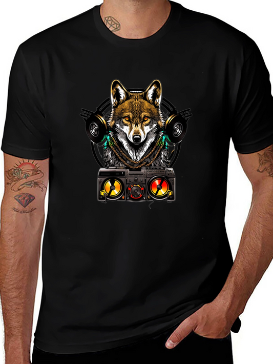 DJ Wolf Graphic Tee - Cool & Stylish