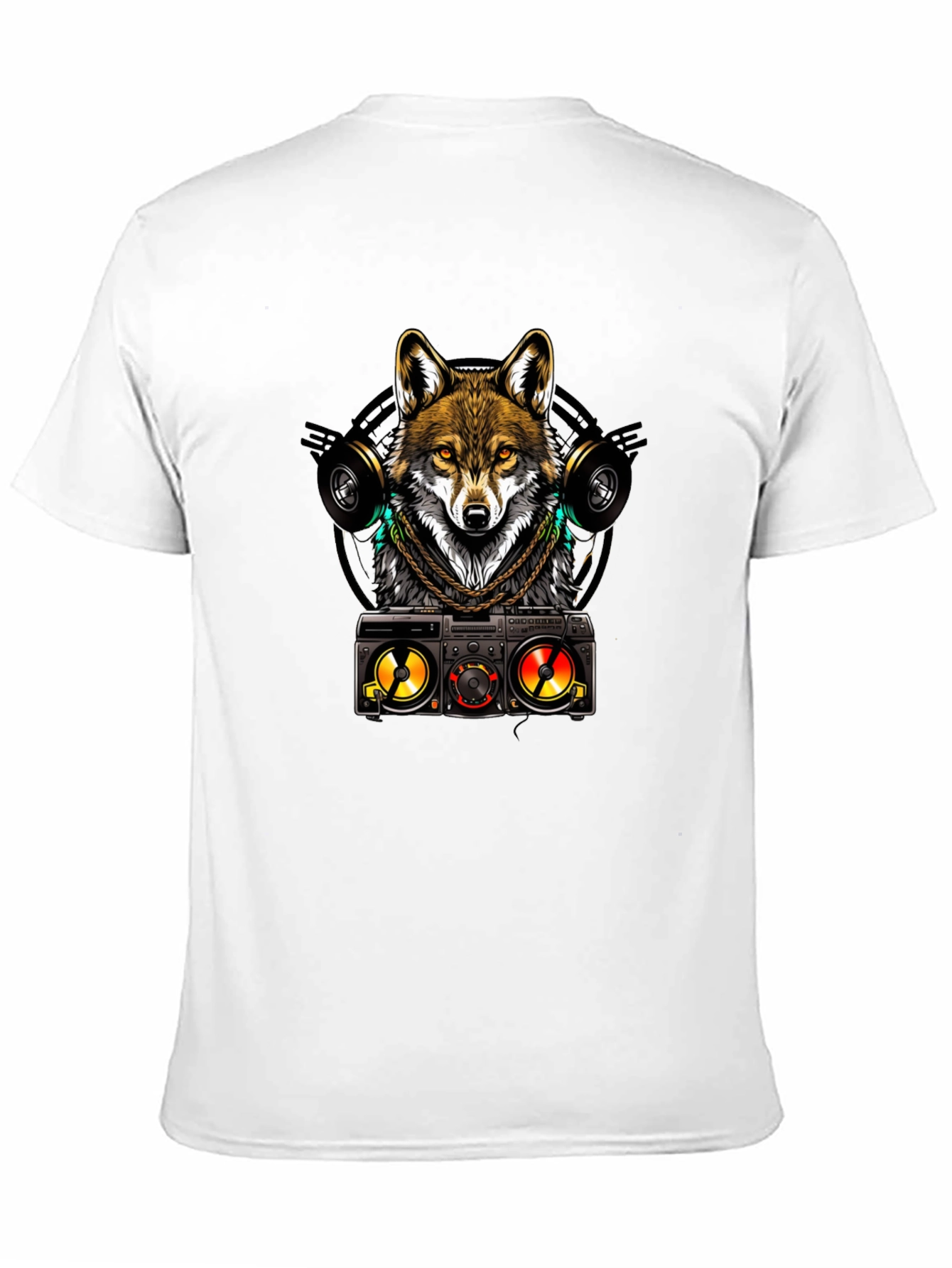 DJ Wolf Graphic Tee - Cool & Stylish