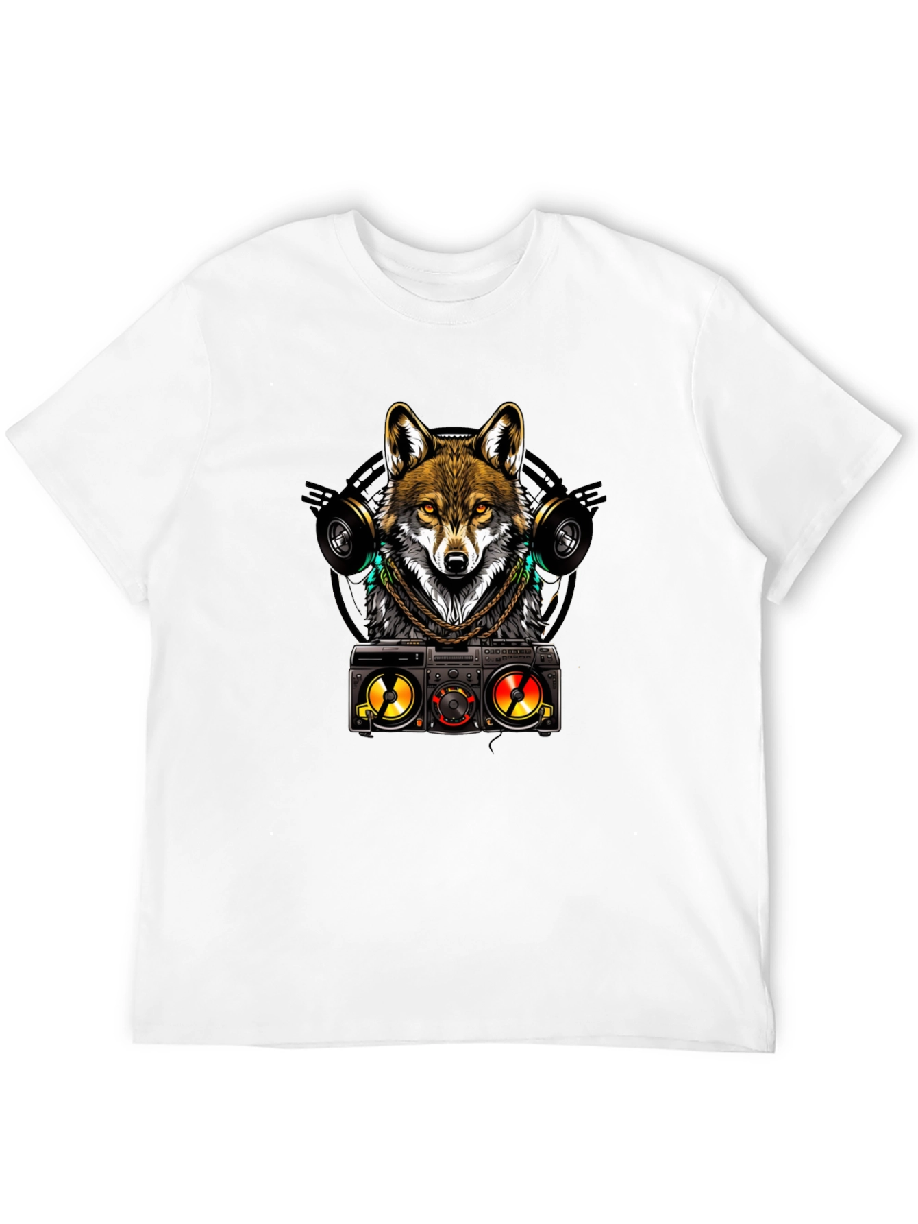 DJ Wolf Graphic Tee - Cool & Stylish