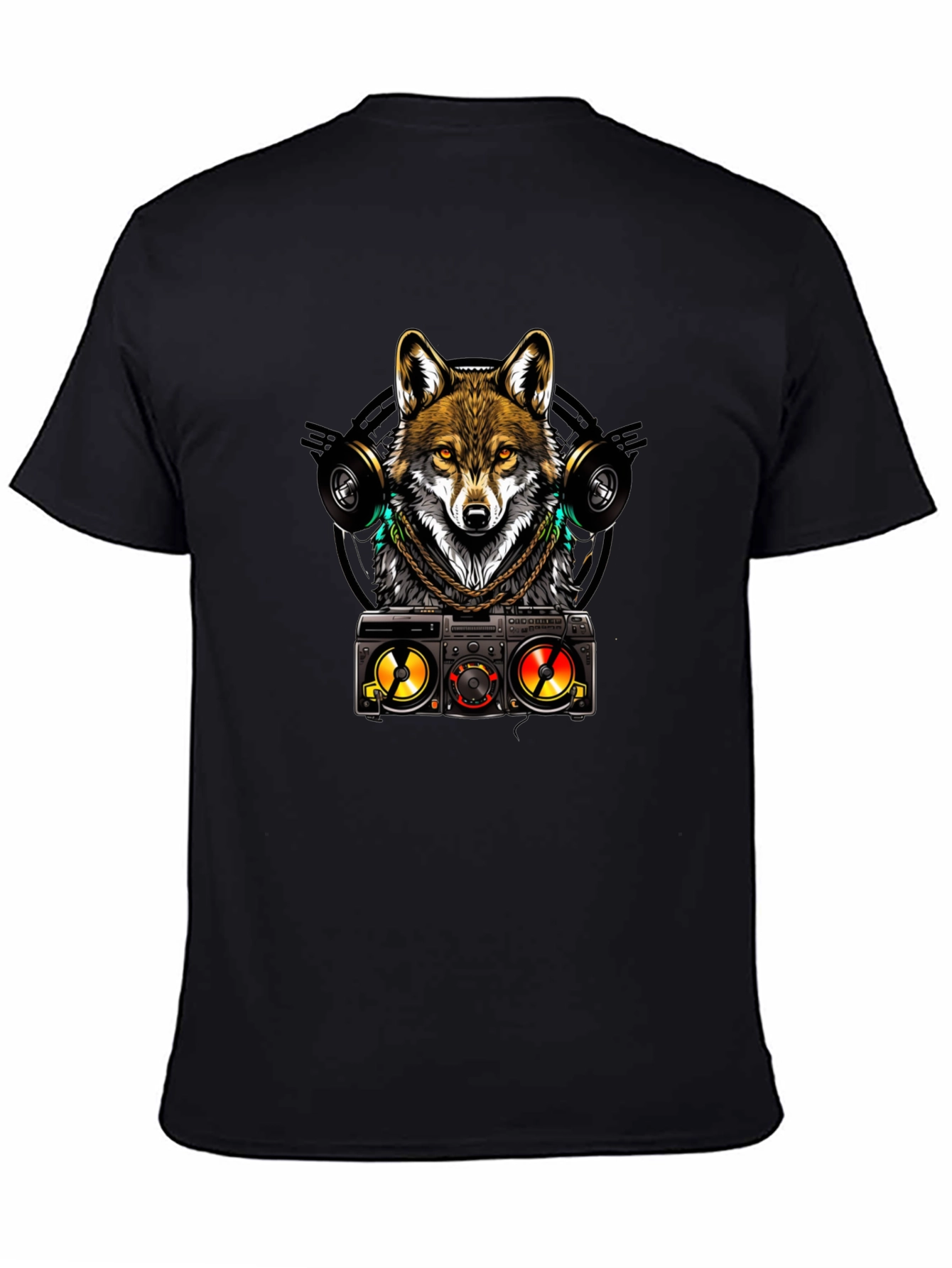 DJ Wolf Graphic Tee - Cool & Stylish