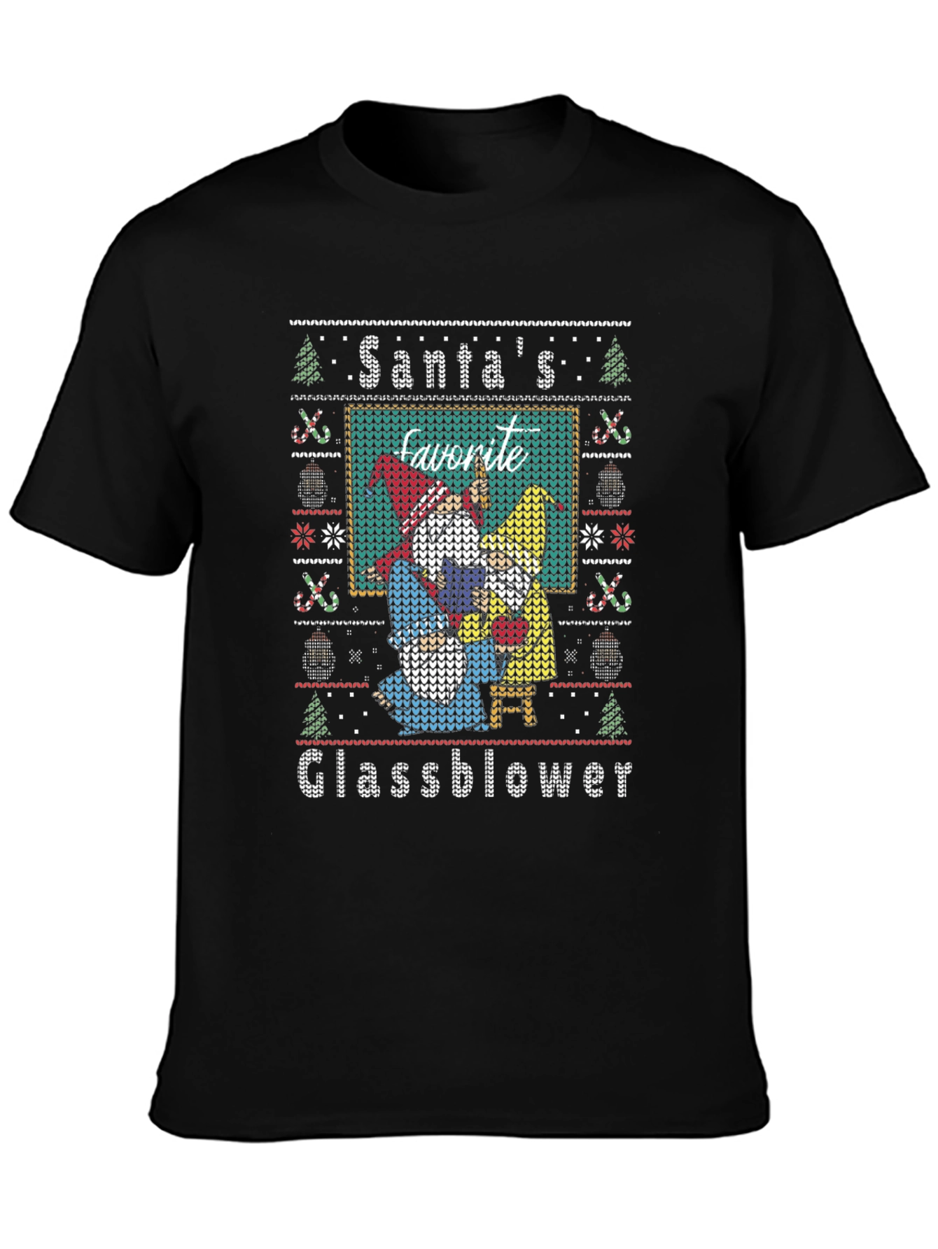 Santas Favorite Glassblower Ugly Christmas Sweater T-Shirt