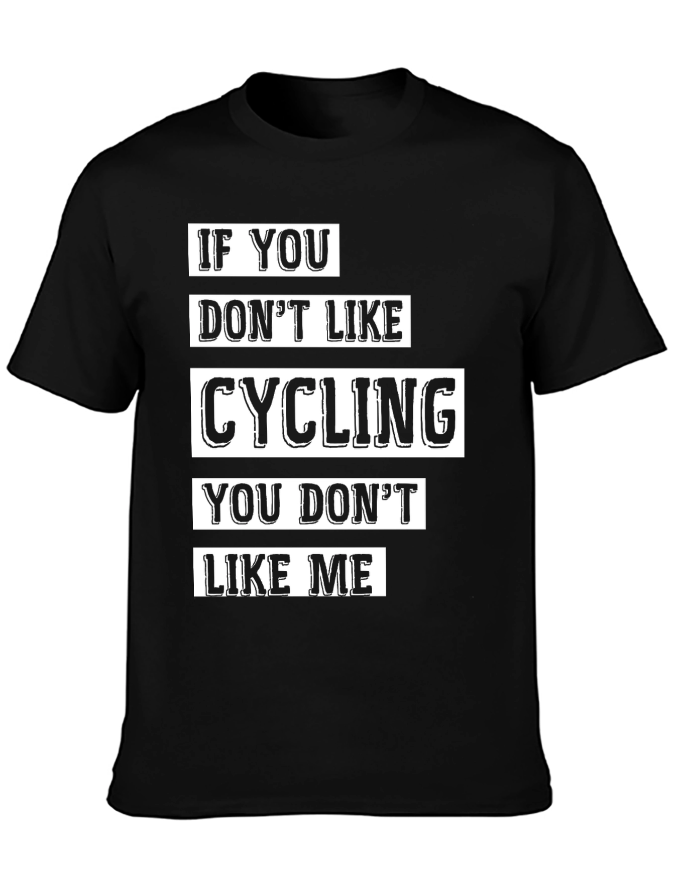 Cycling Lover Graphic T-Shirt - Black