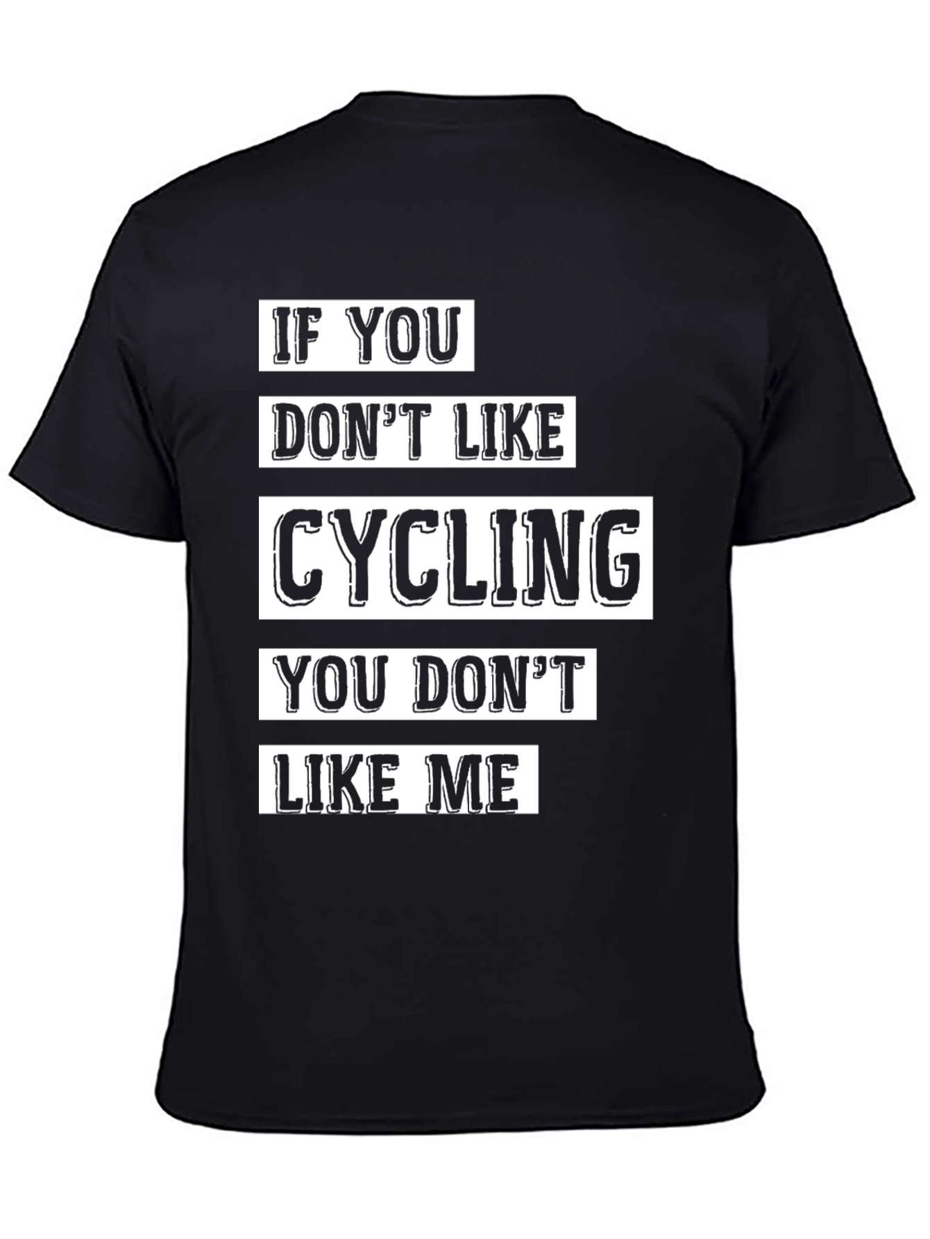 Cycling Lover Graphic T-Shirt - Black