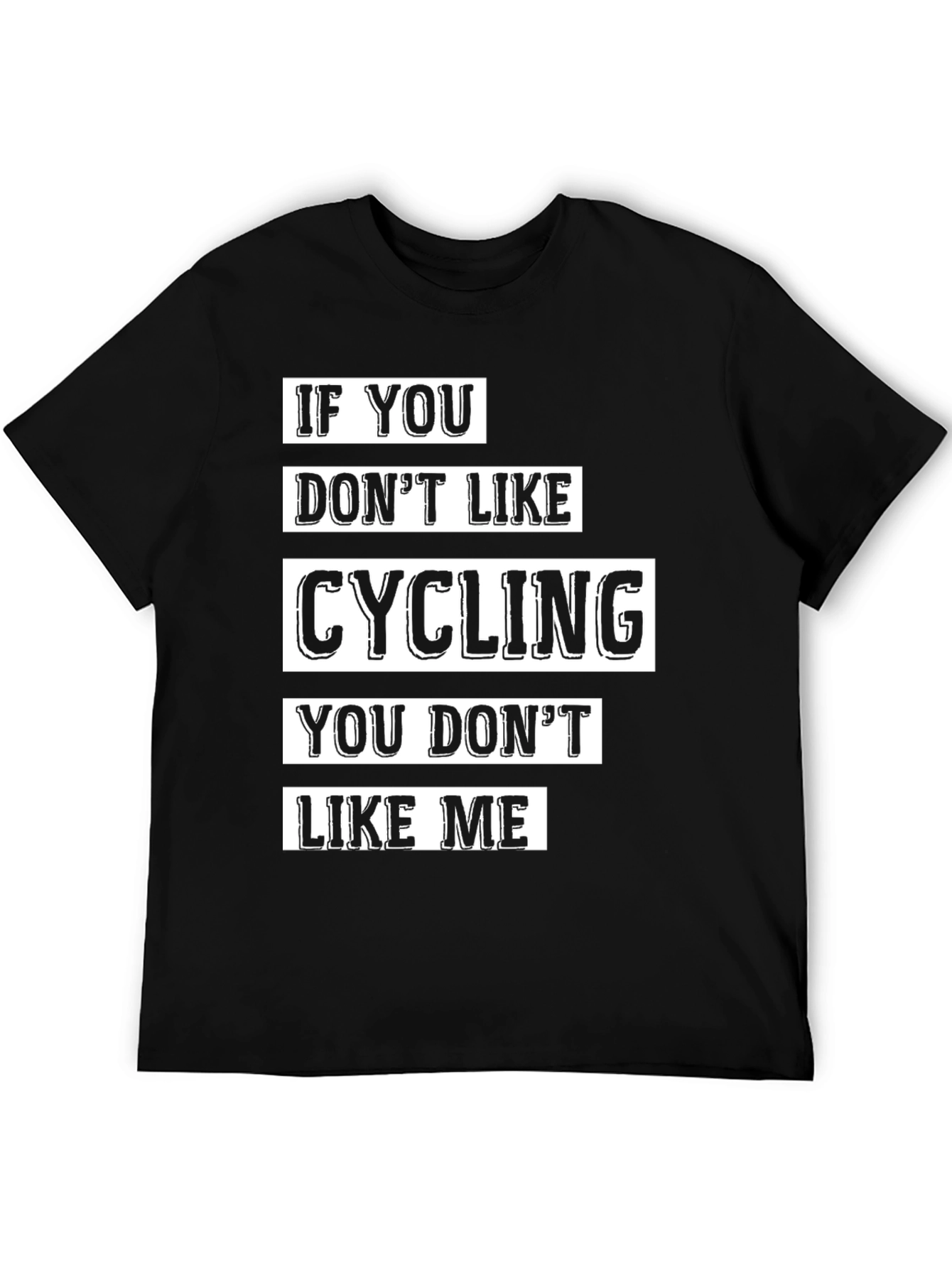 Cycling Lover Graphic T-Shirt - Black
