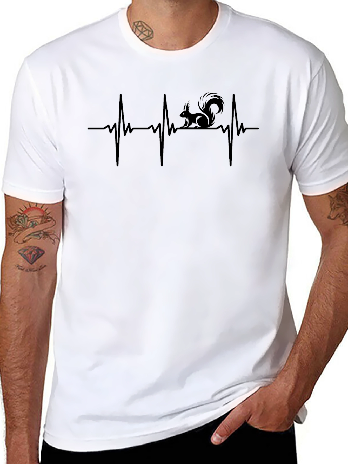 Squirrel Heartbeat Graphic Tee