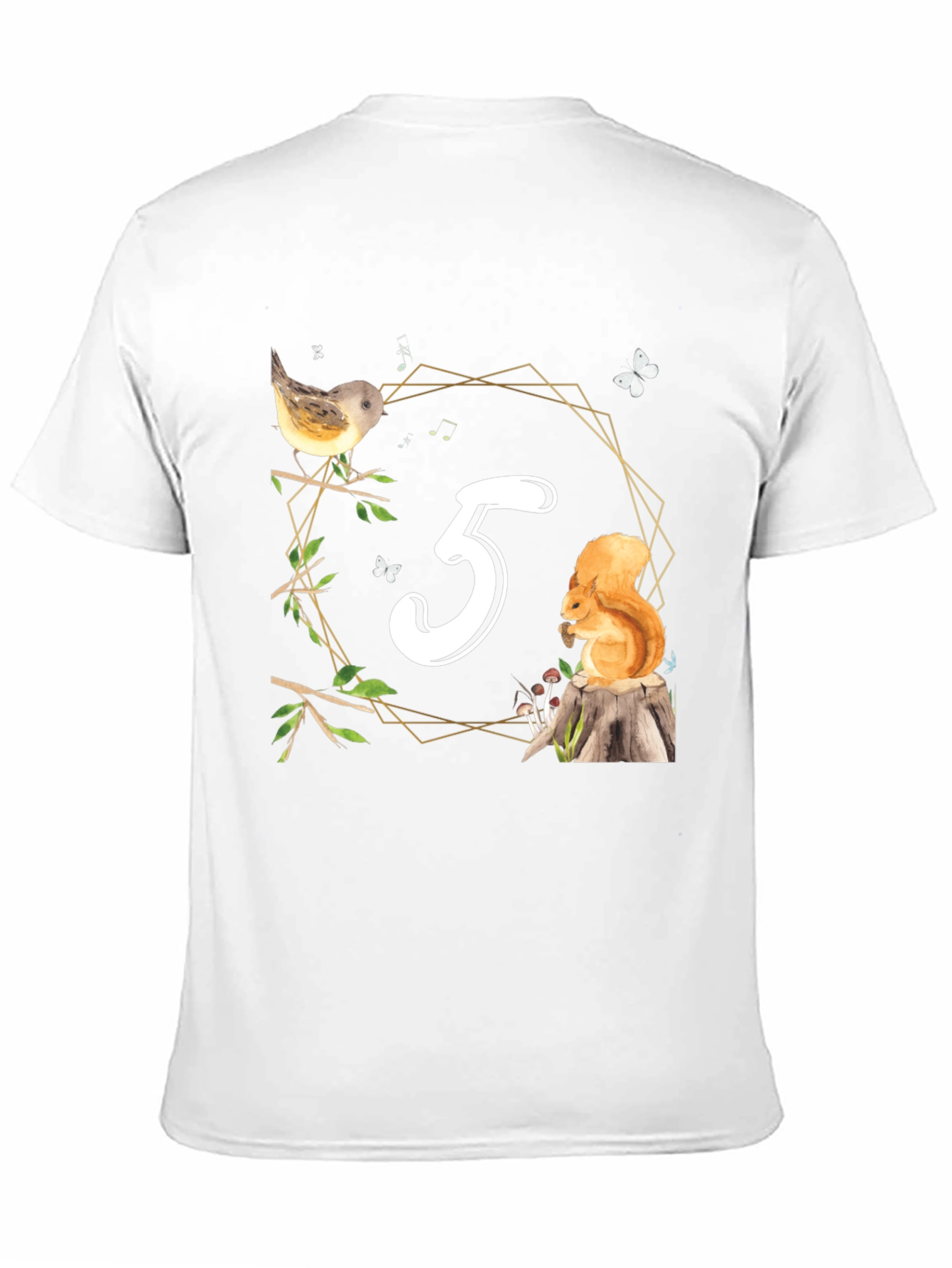 Cute Number 3 Birthday Forest Animal T-Shirt