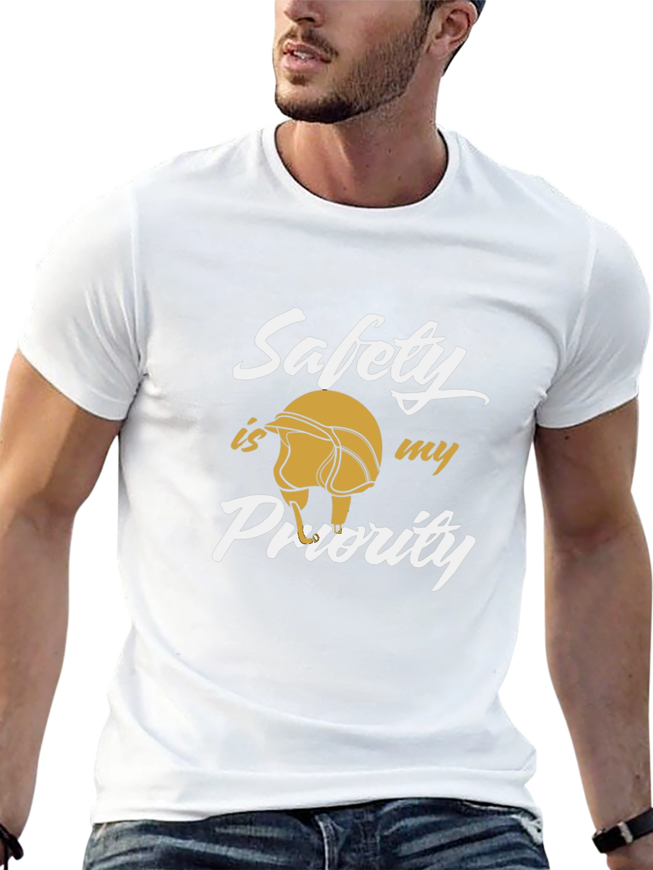 Safety First T-Shirt | Motorcycle Helmet Graphic Tee