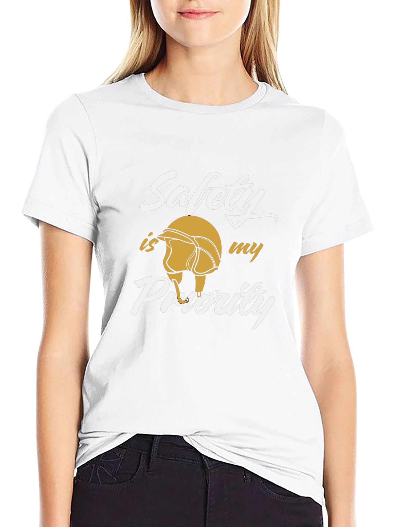 Safety First T-Shirt | Motorcycle Helmet Graphic Tee