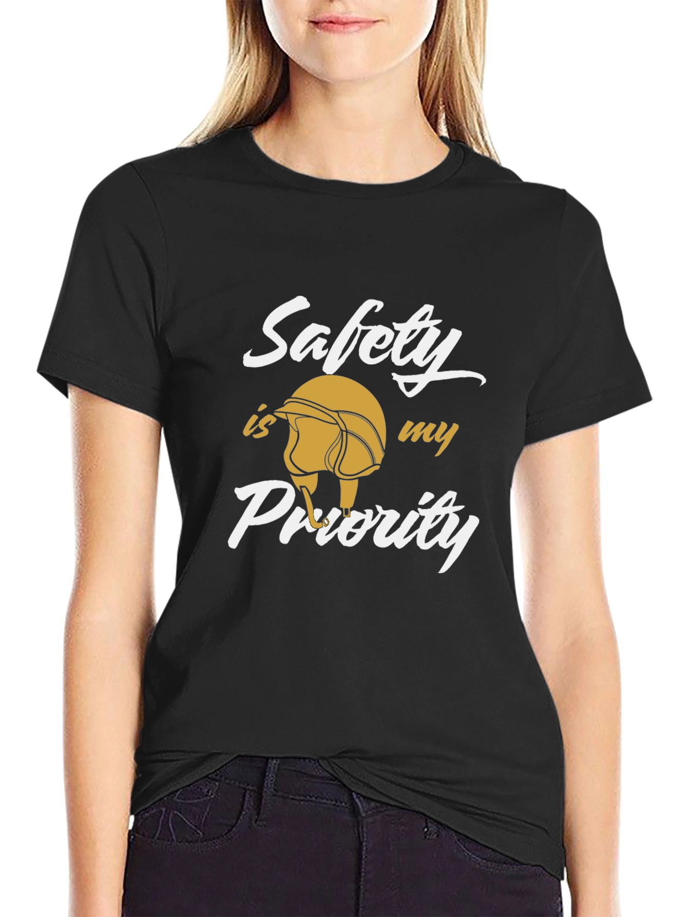 Safety First T-Shirt | Motorcycle Helmet Graphic Tee