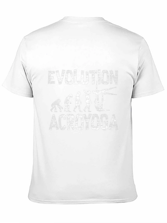 Acro Yoga Evolution T-Shirt - Black Graphic Tee