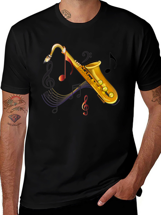 Saxophone Music Graphic Tee