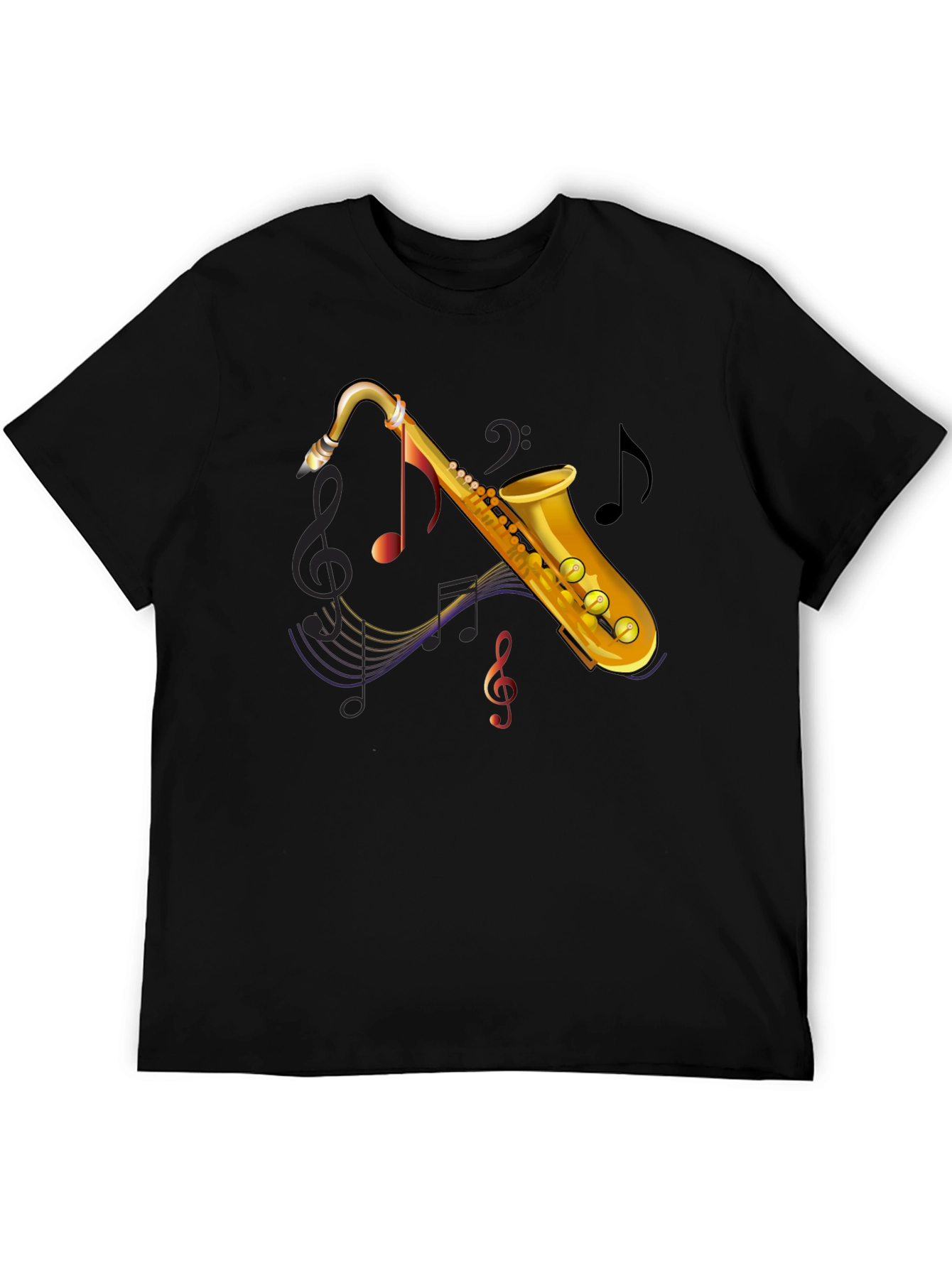 Saxophone Music Graphic Tee