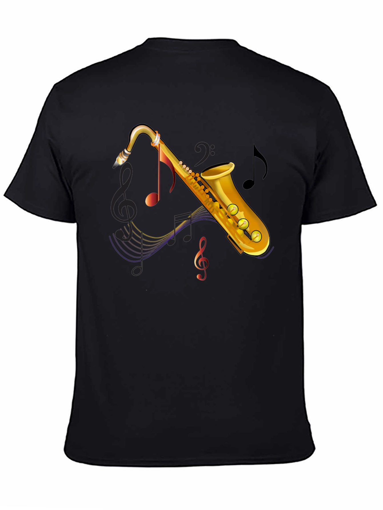 Saxophone Music Graphic Tee
