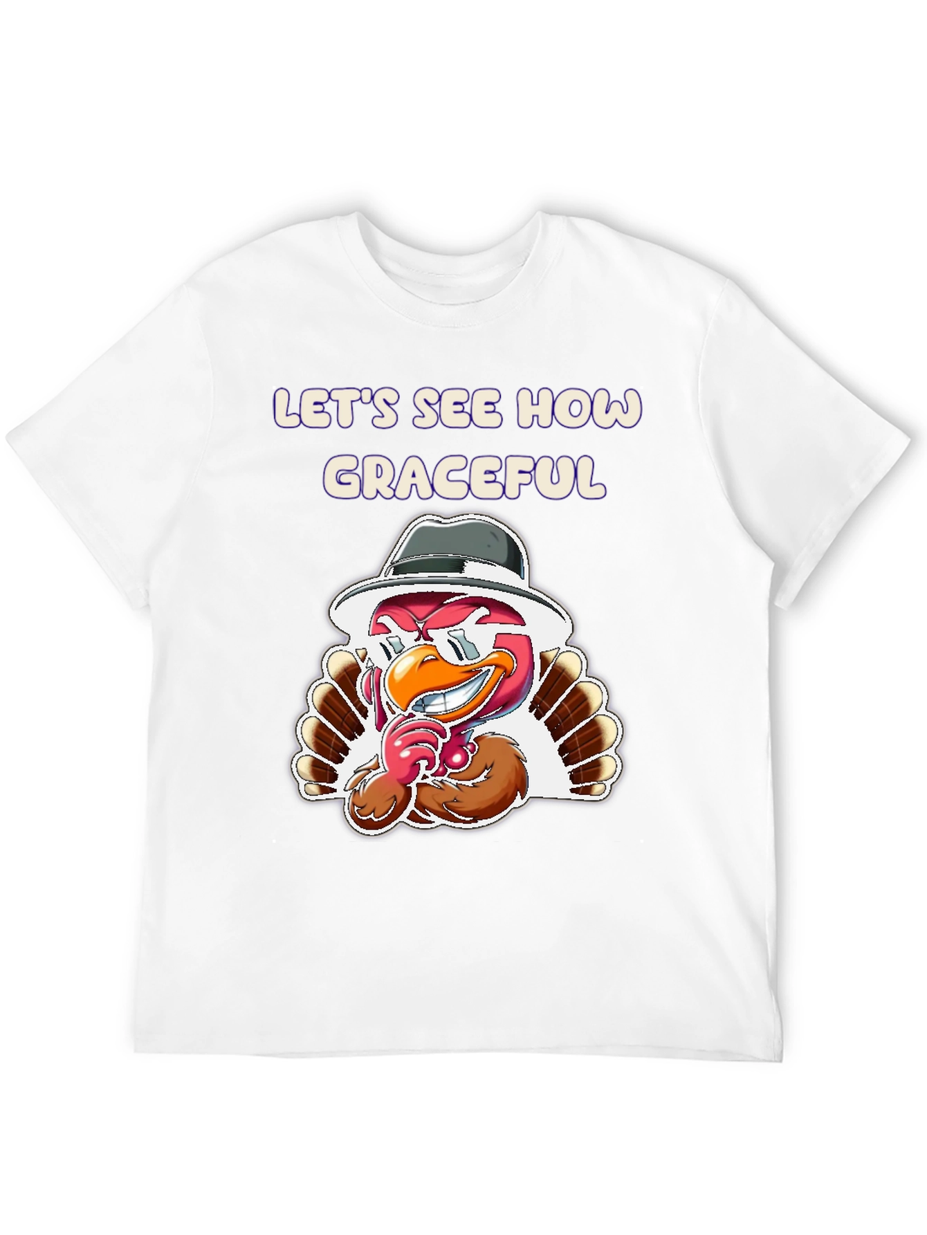 Graceful Turkey Graphic T-Shirt