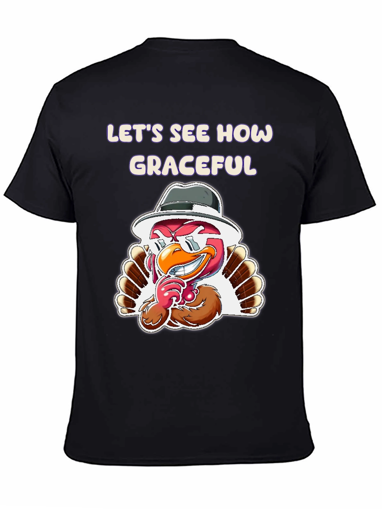 Graceful Turkey Graphic T-Shirt