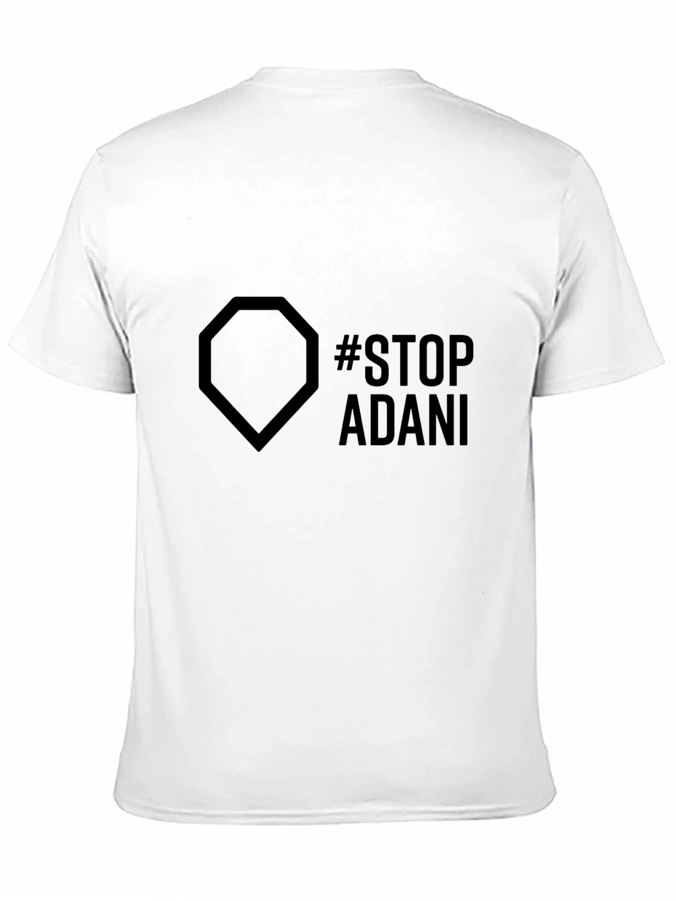 Stop Adani Black Graphic Tee - Protest Shirt