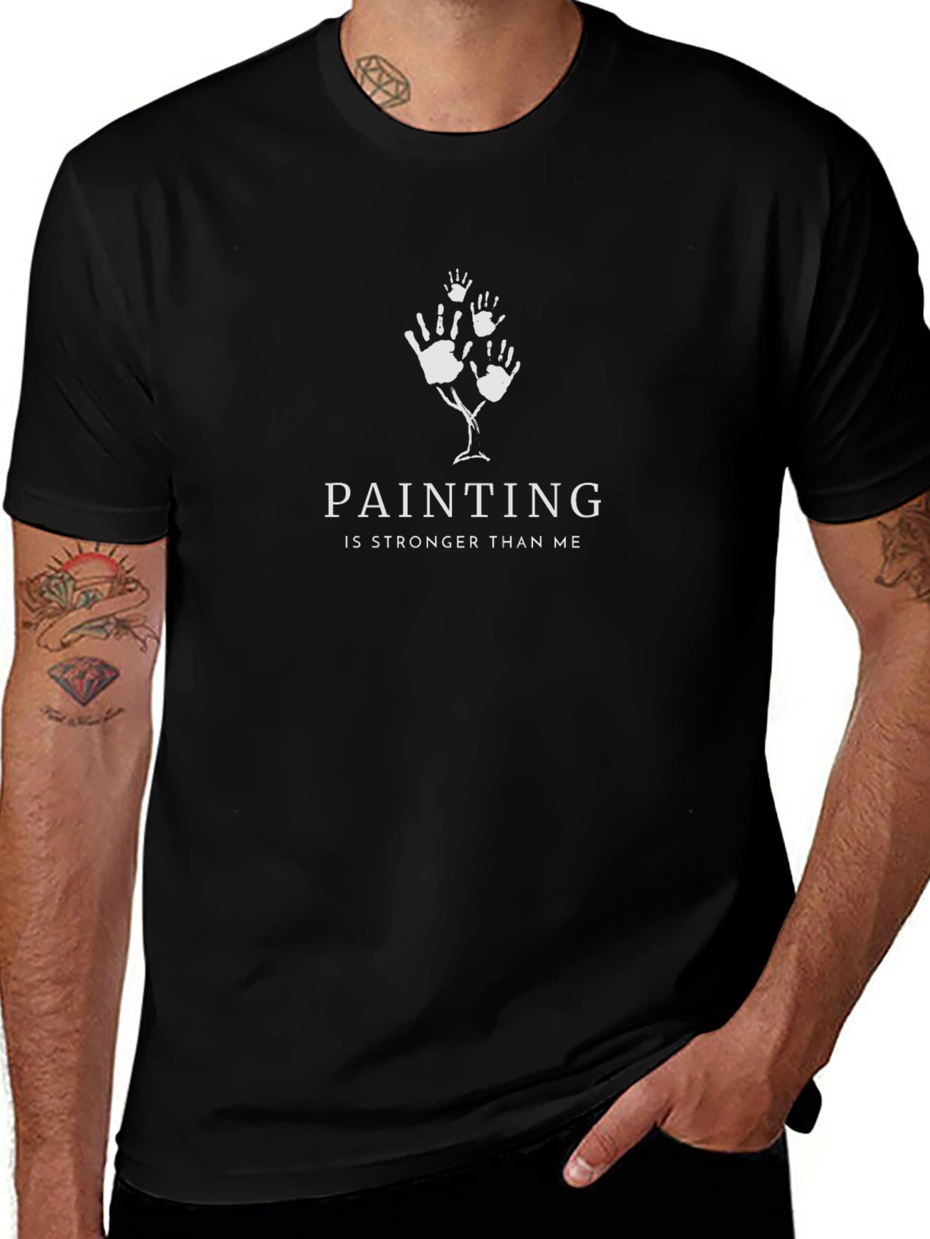 Artistic Painting Strength Graphic Tee