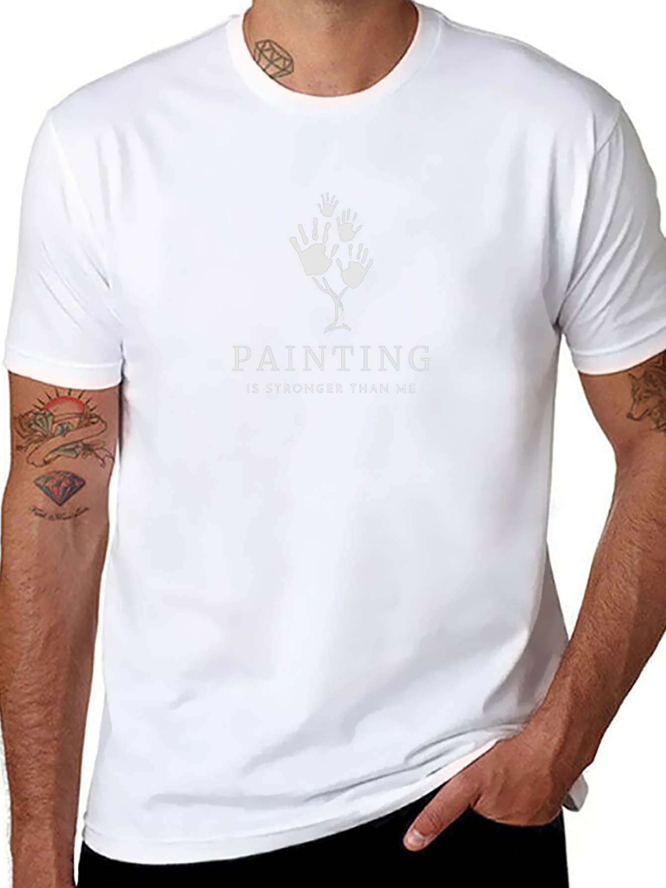 Artistic Painting Strength Graphic Tee