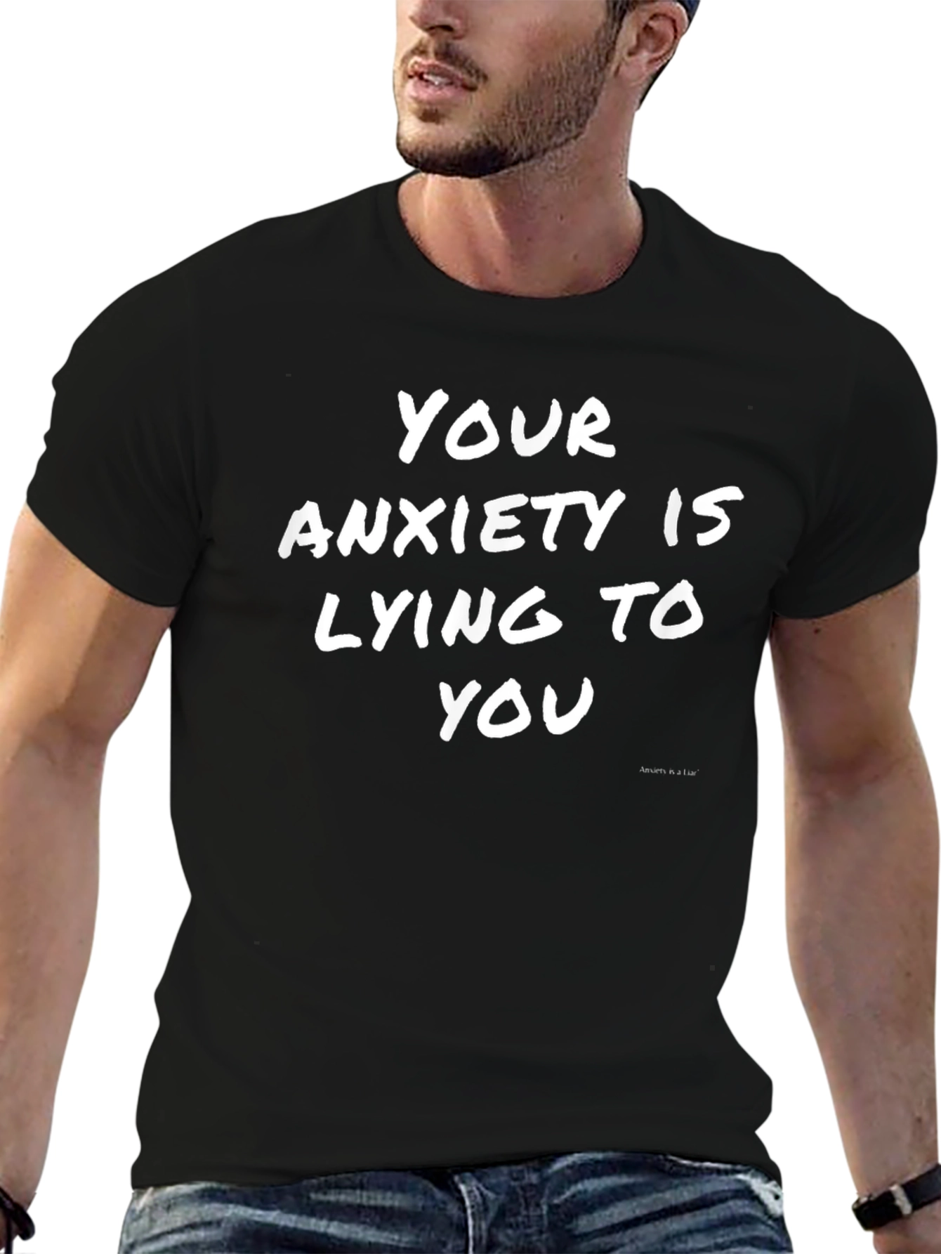Anxiety Truth Mens Black T-Shirt