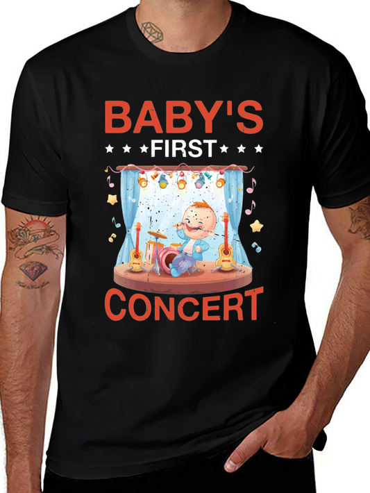 Babys First Concert Black T-Shirt