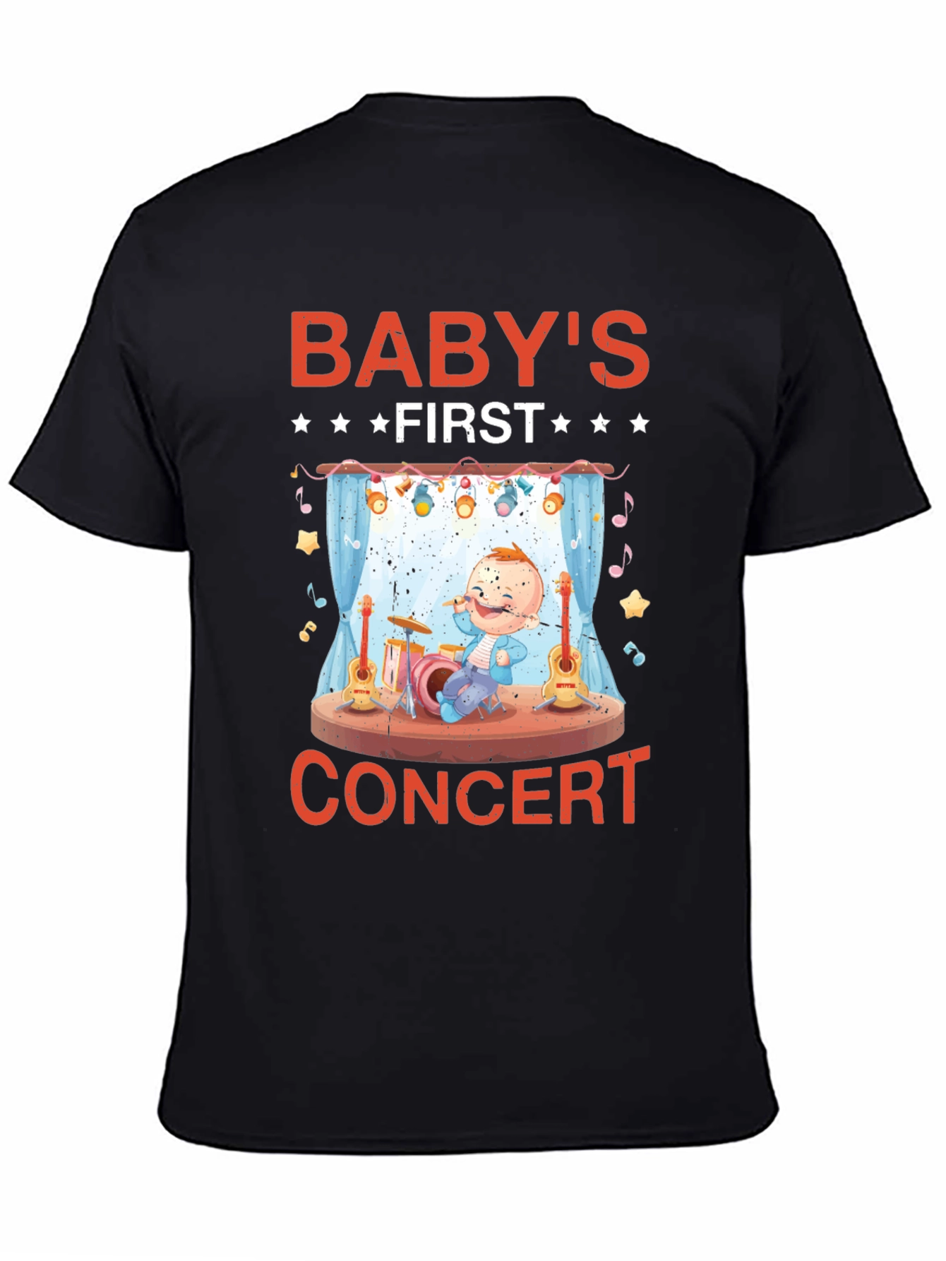 Babys First Concert Black T-Shirt