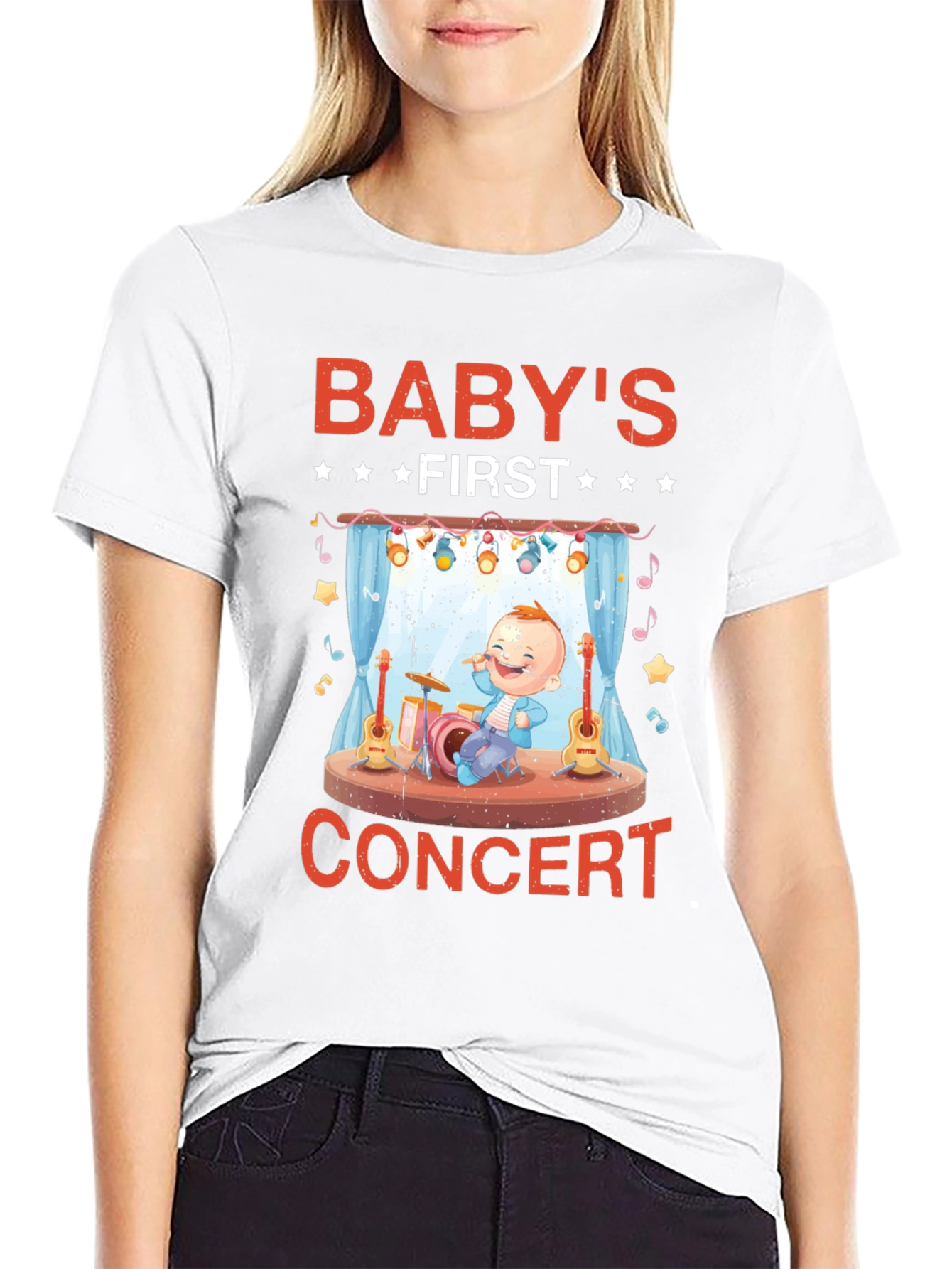 Babys First Concert Black T-Shirt