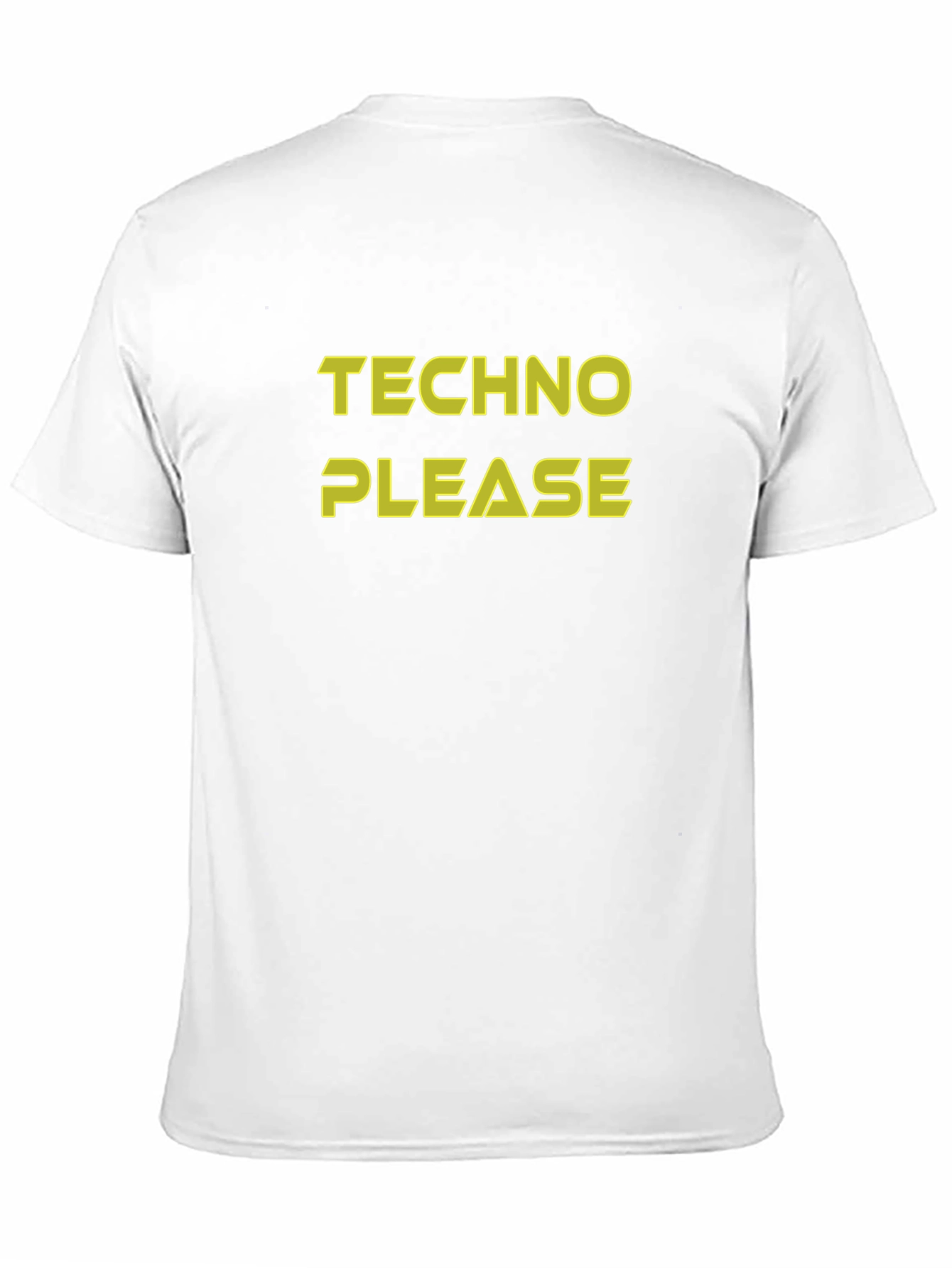 Techno Please Graphic Tee - Black Cotton T-Shirt