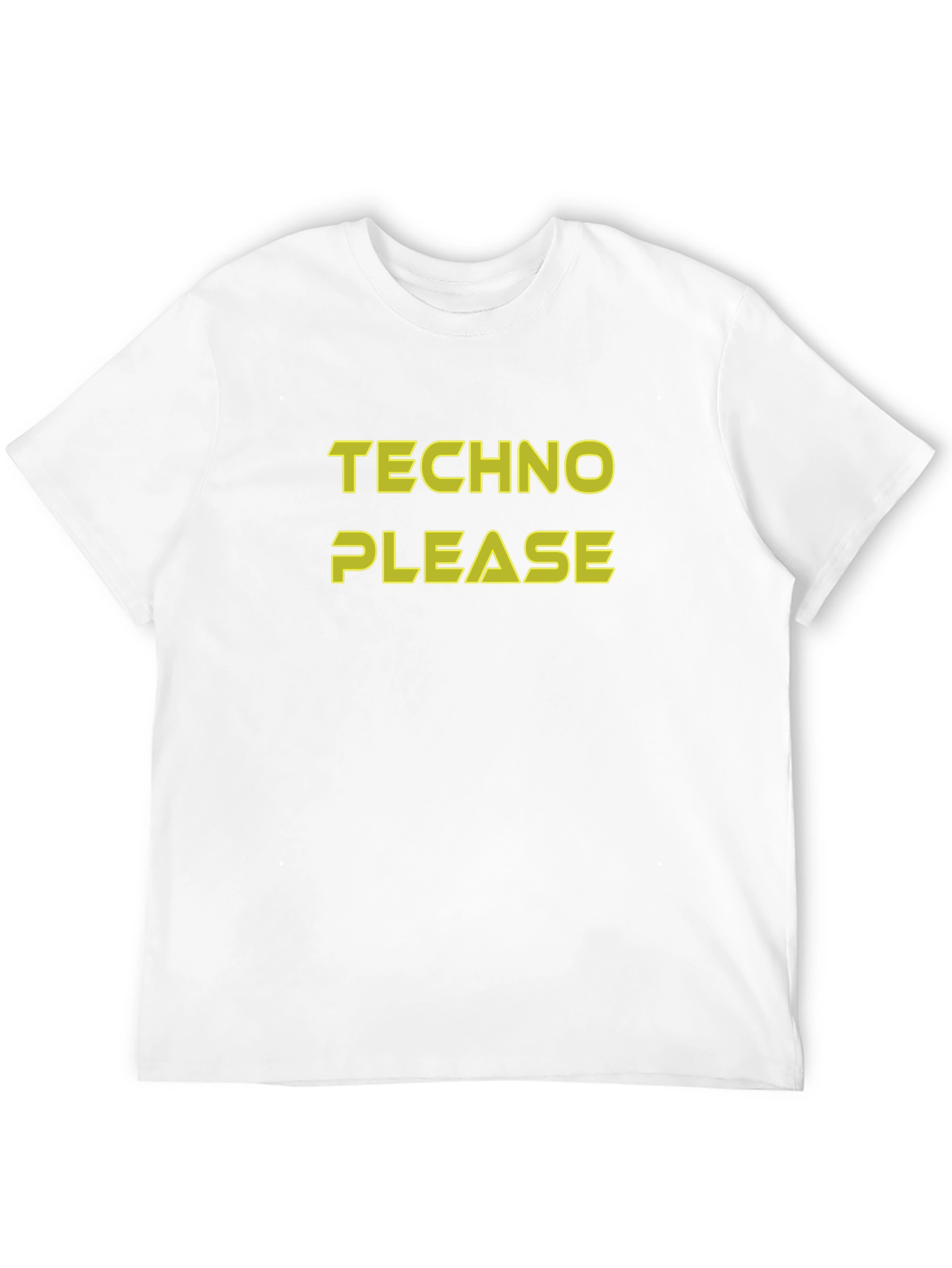 Techno Please Graphic Tee - Black Cotton T-Shirt