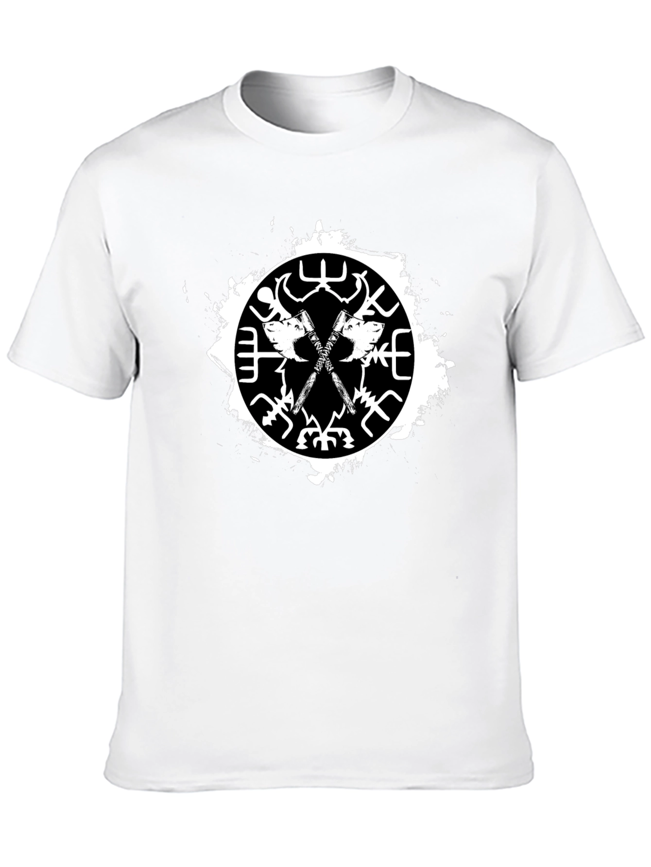 Viking Axes T-Shirt - Mens Black Graphic Tee