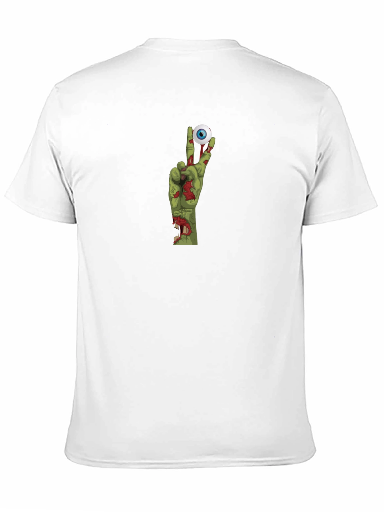 Zombie Hand Peace Sign Graphic T-Shirt