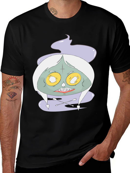 Spooky Graphic Tee - Unique Cartoon Zombie Design
