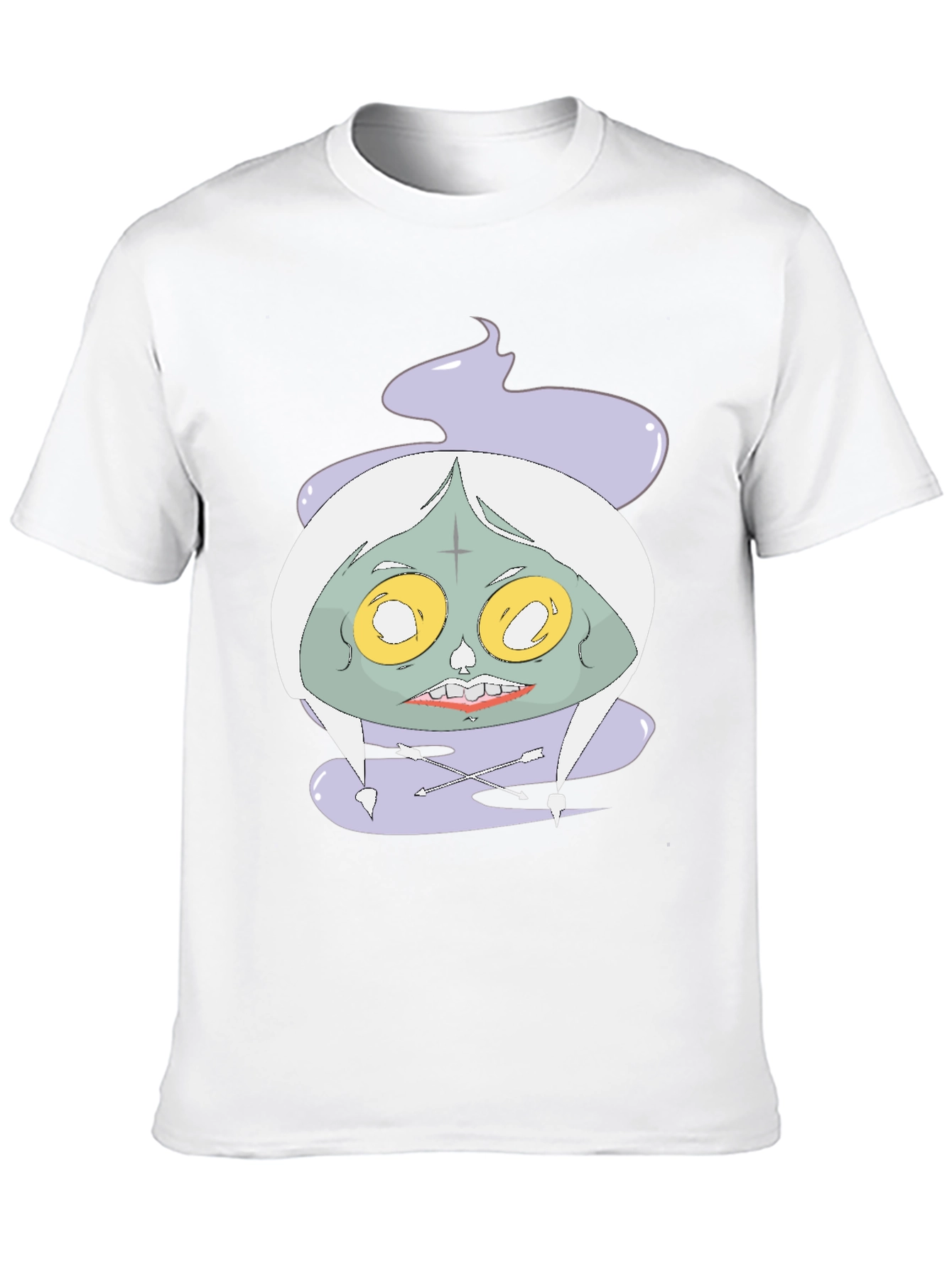 Spooky Graphic Tee - Unique Cartoon Zombie Design