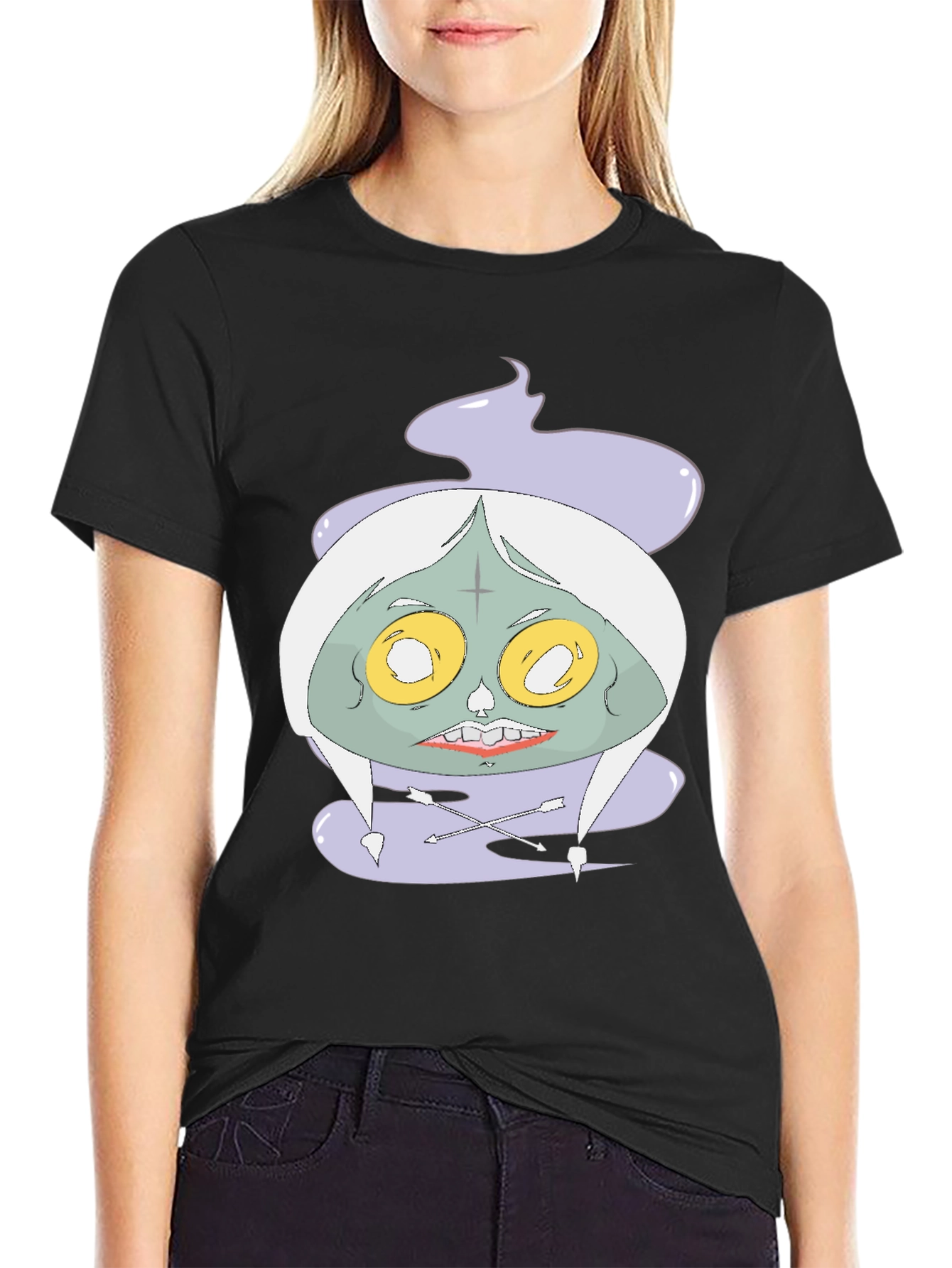 Spooky Graphic Tee - Unique Cartoon Zombie Design